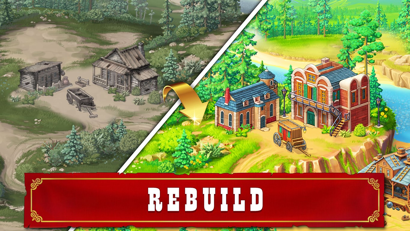 Jewels of the Wild West: Match 3 Puzzle Game screenshot