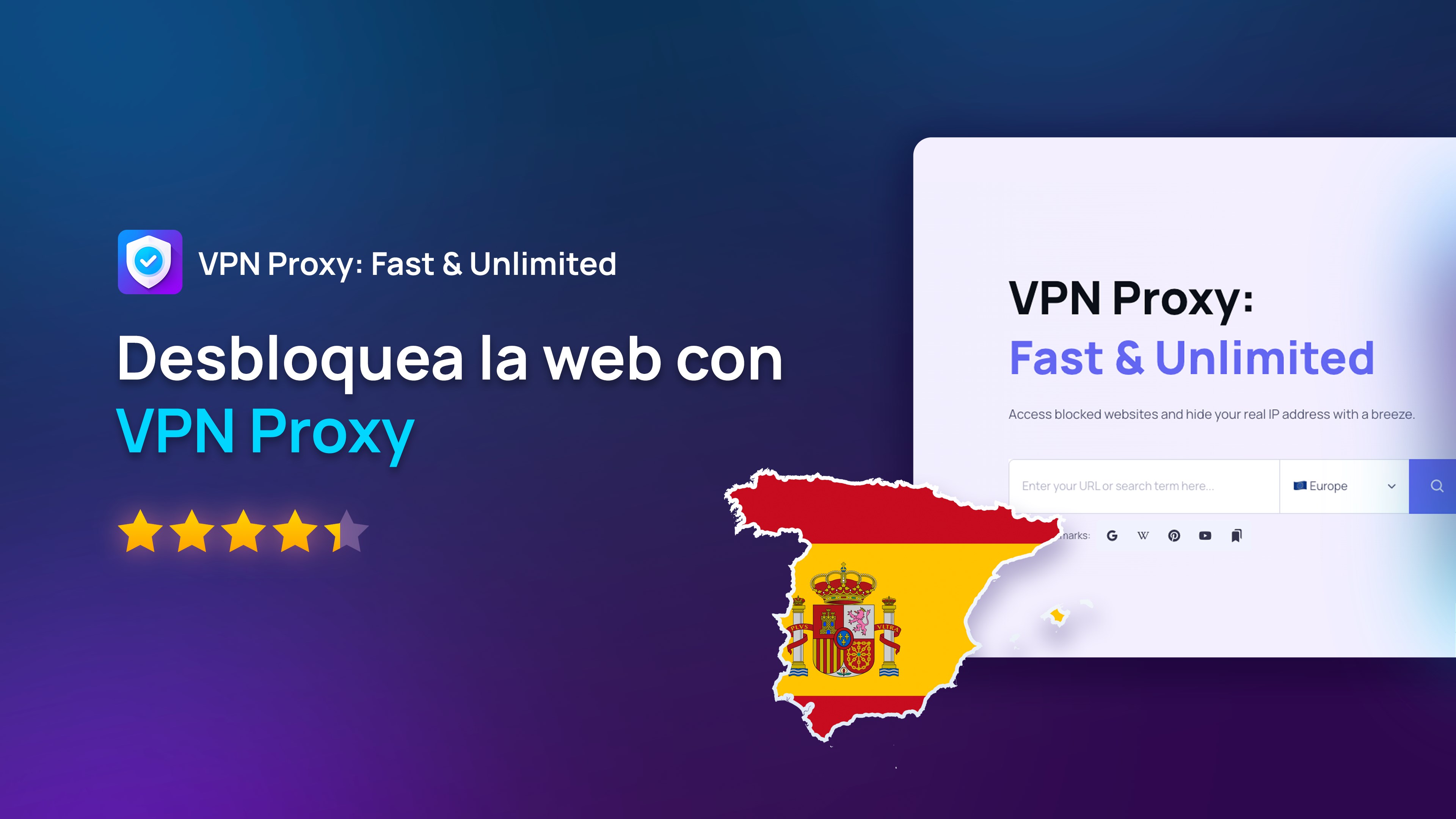 Captura de pantalla de VPN Proxy: Gratis e ilimitado