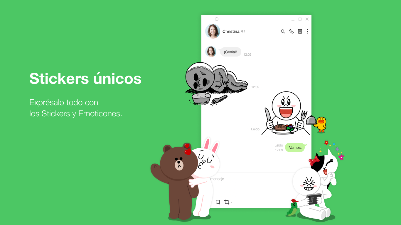Captura de pantalla de LINE Desktop