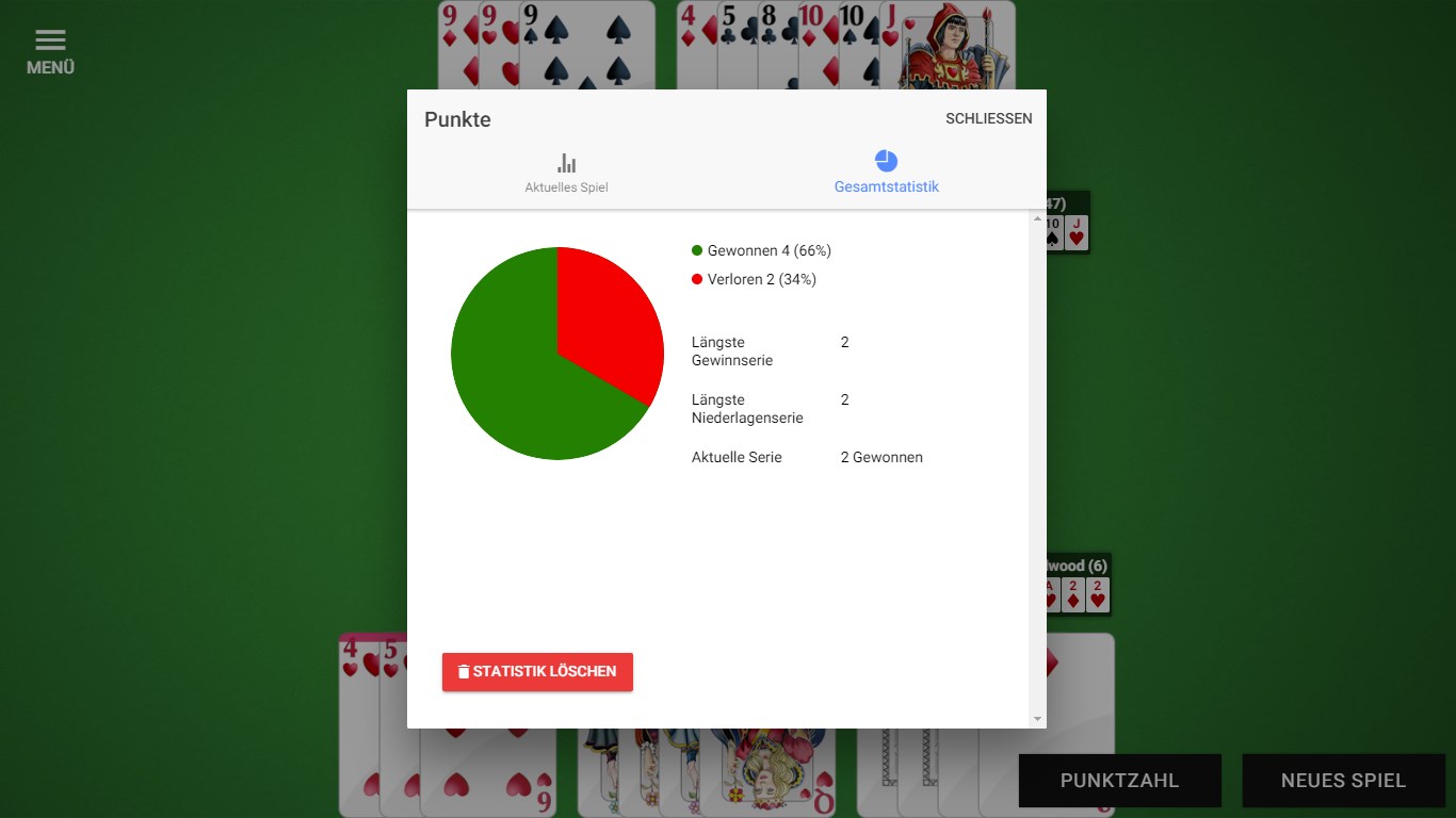 Gin Rummy auf Deutsch Screenshot