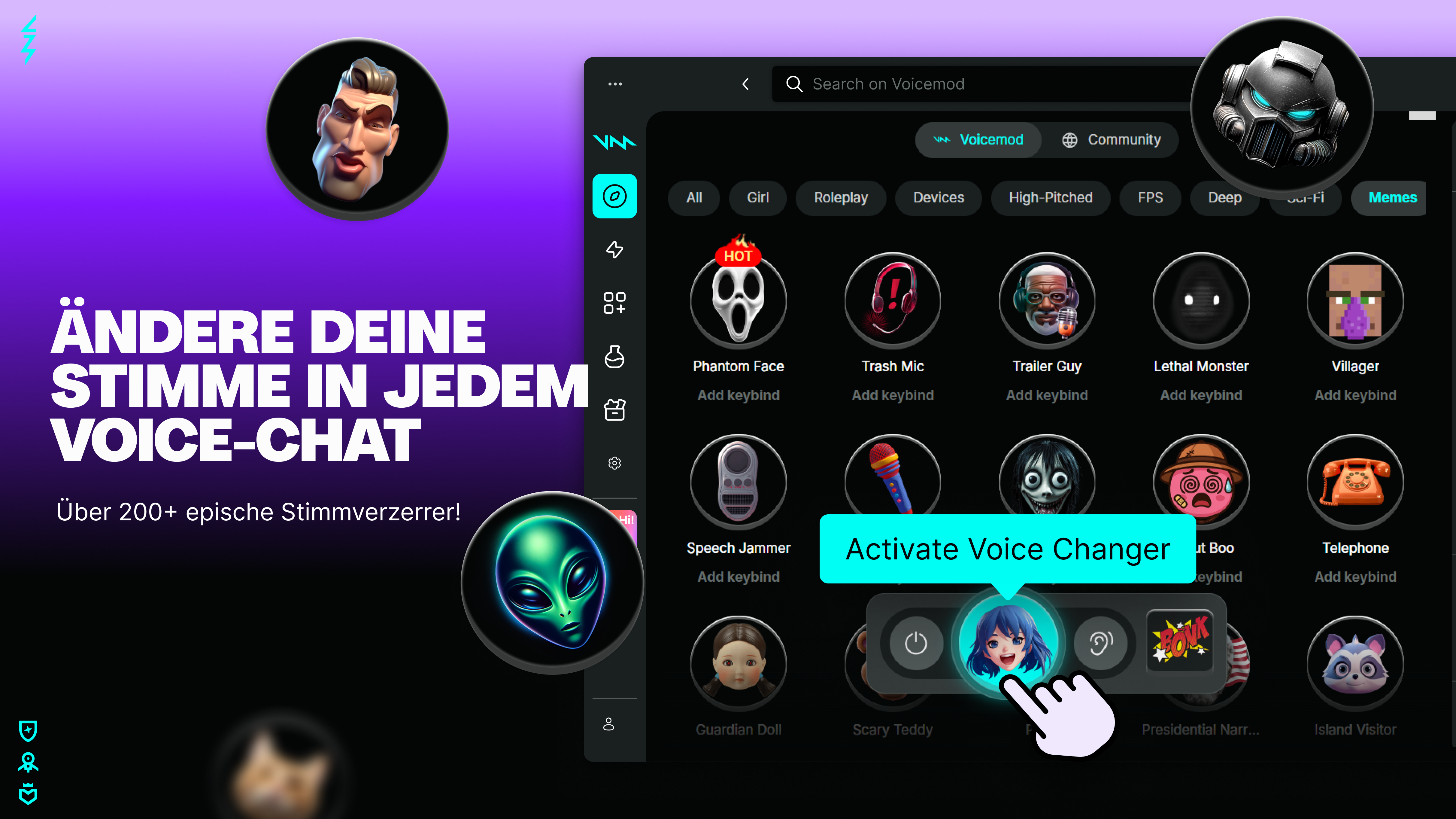 Voicemod – Real Time Voice Changer & Soundboard Screenshot