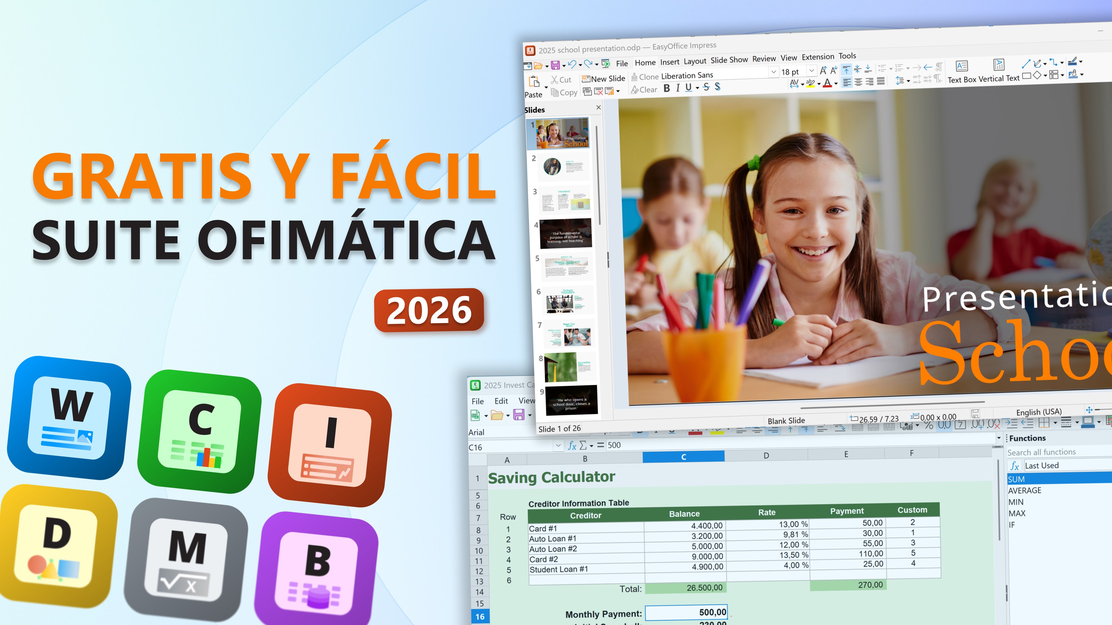 Captura de pantalla de Easy Office Suite