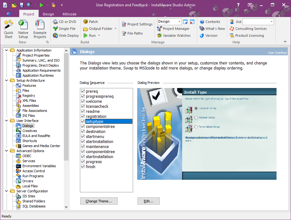 InstallAware Studio screenshot