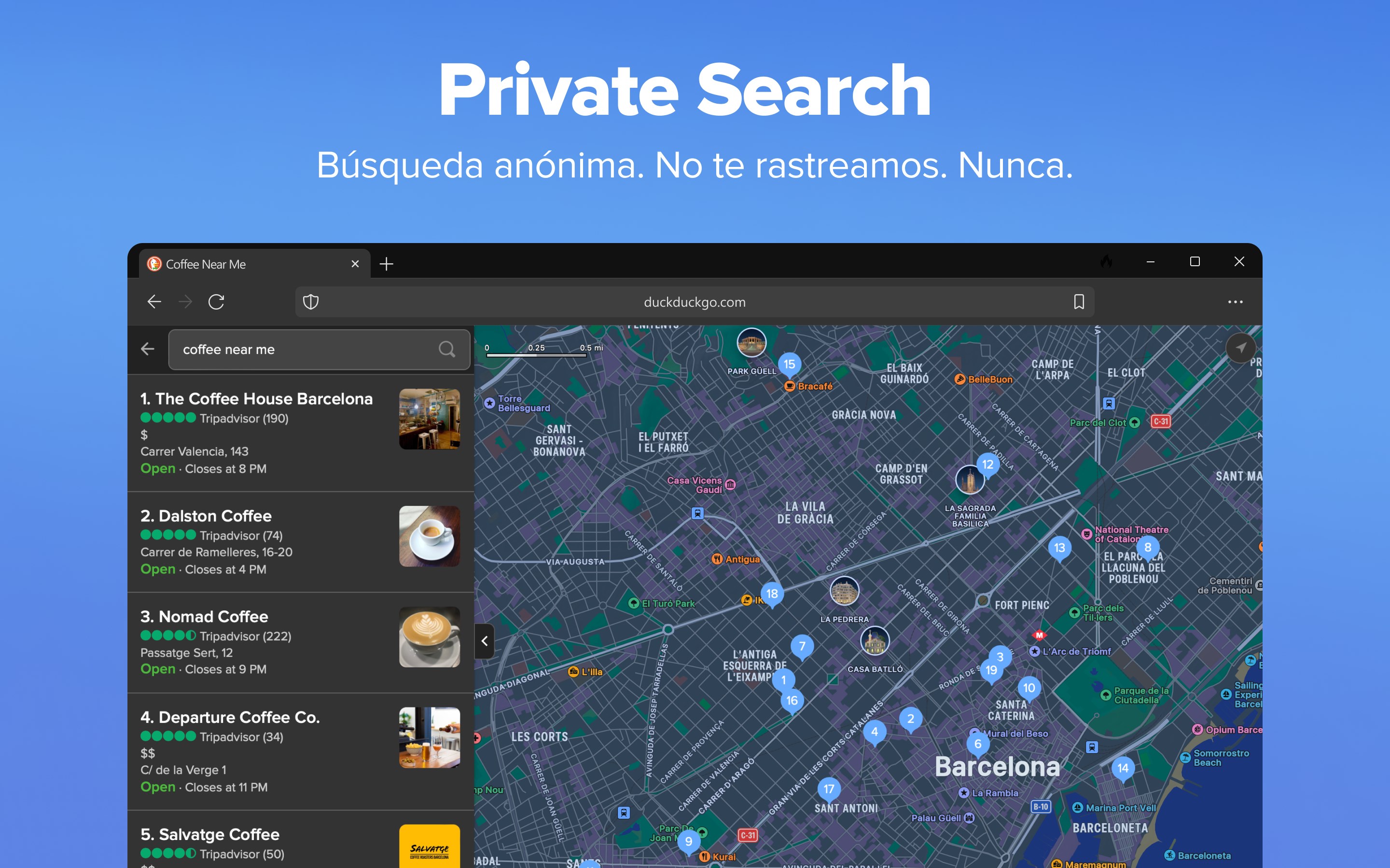 Captura de pantalla de DuckDuckGo, Duck.ai (optional)