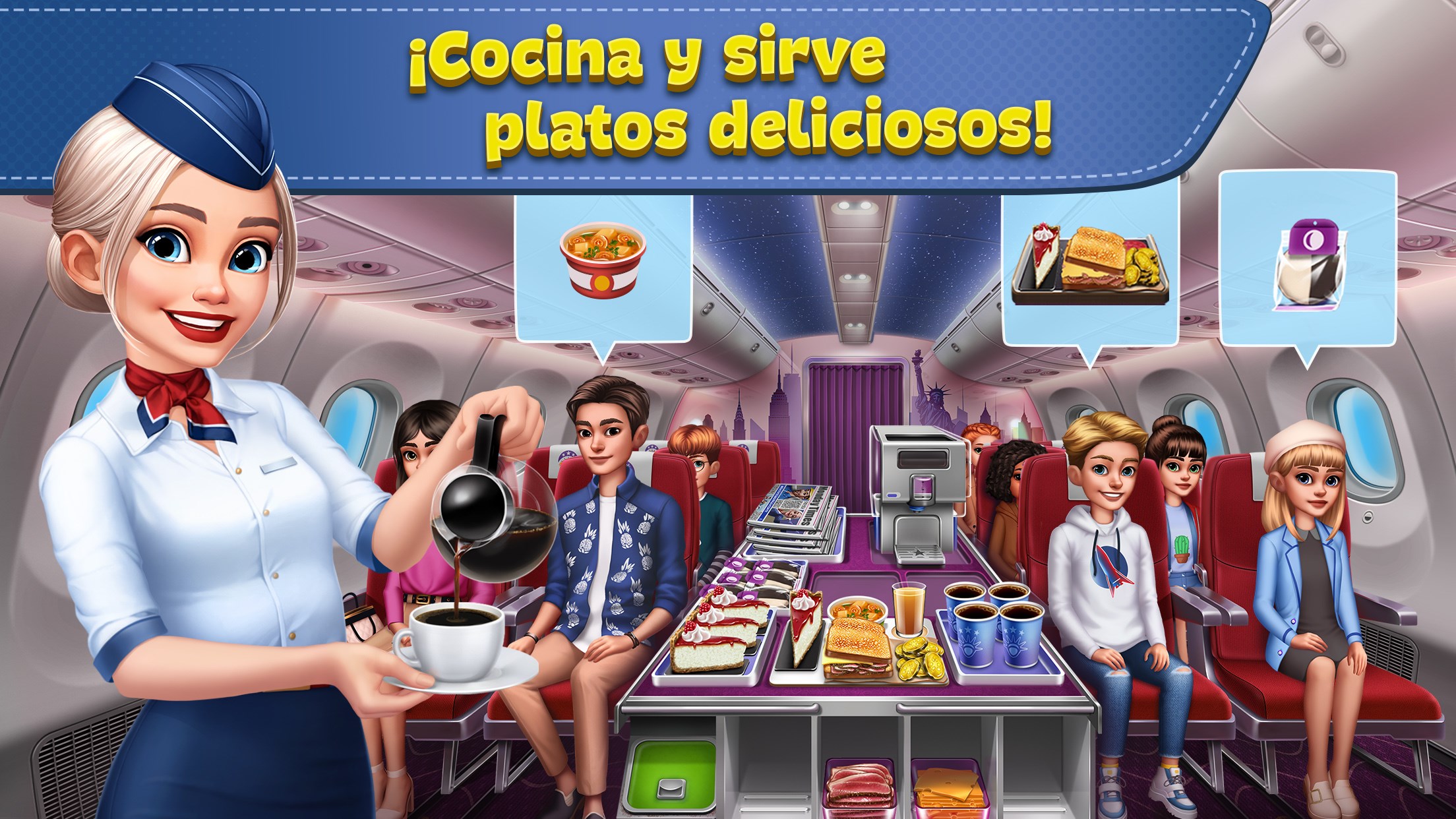Captura de pantalla de Airplane Chefs - Cooking Game
