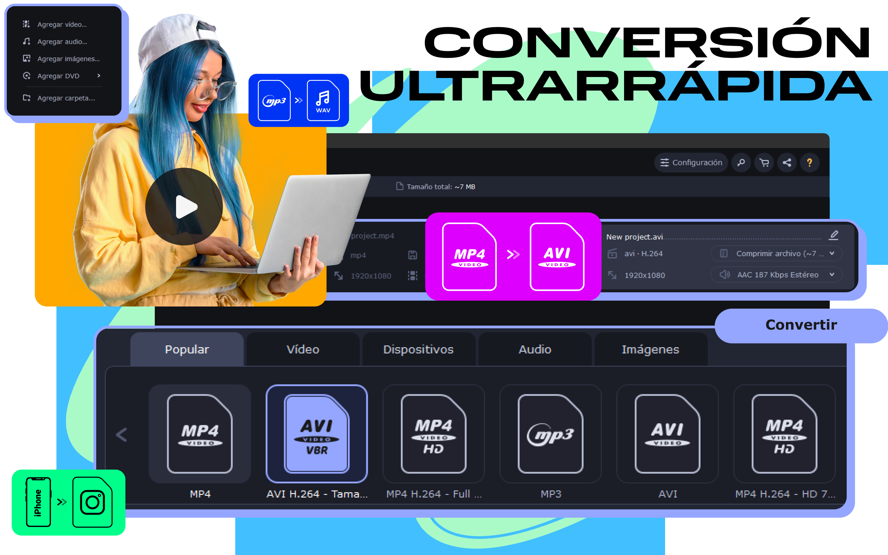 Captura de pantalla de Movavi Video Converter