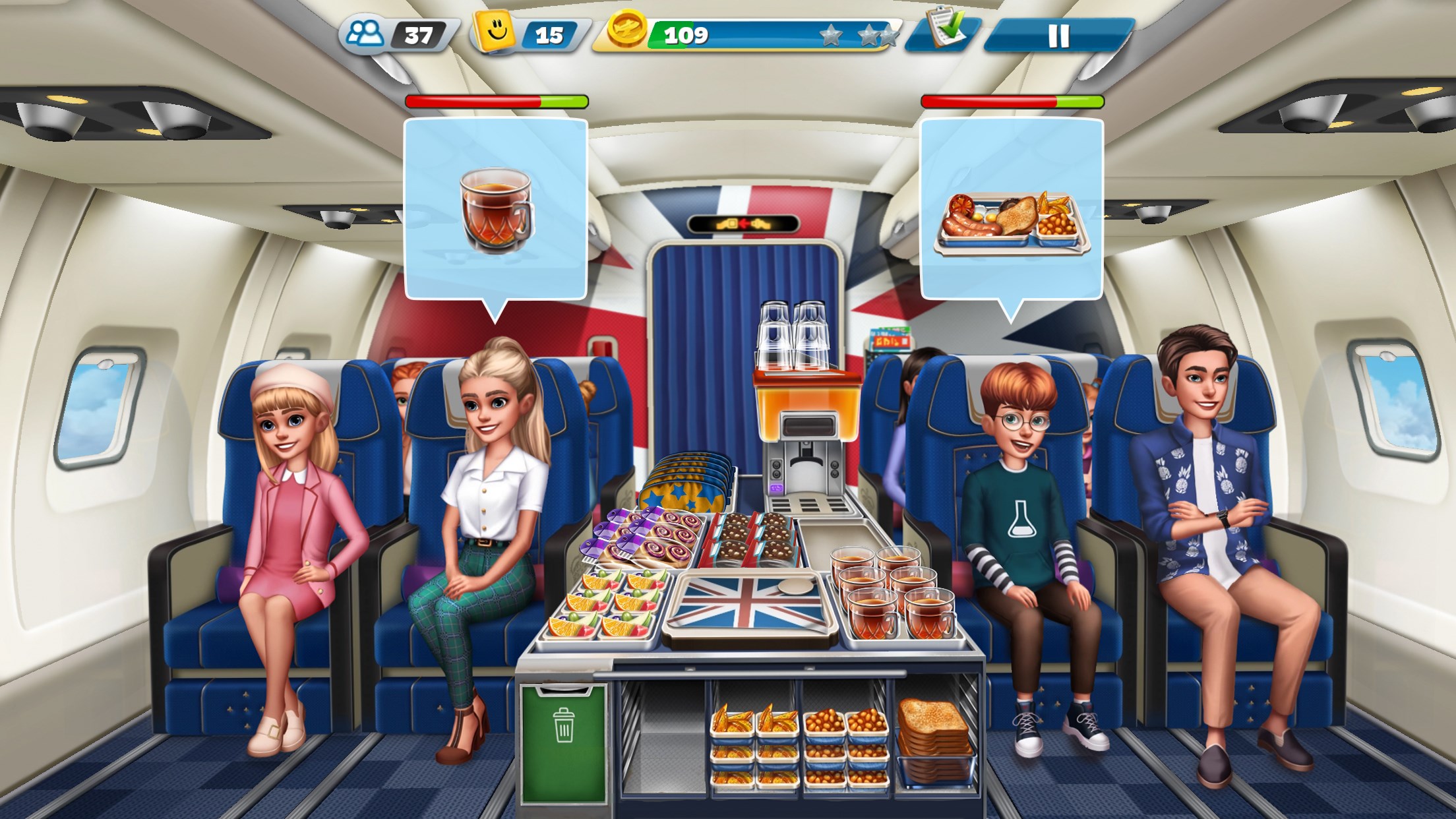 Captura de pantalla de Airplane Chefs - Cooking Game