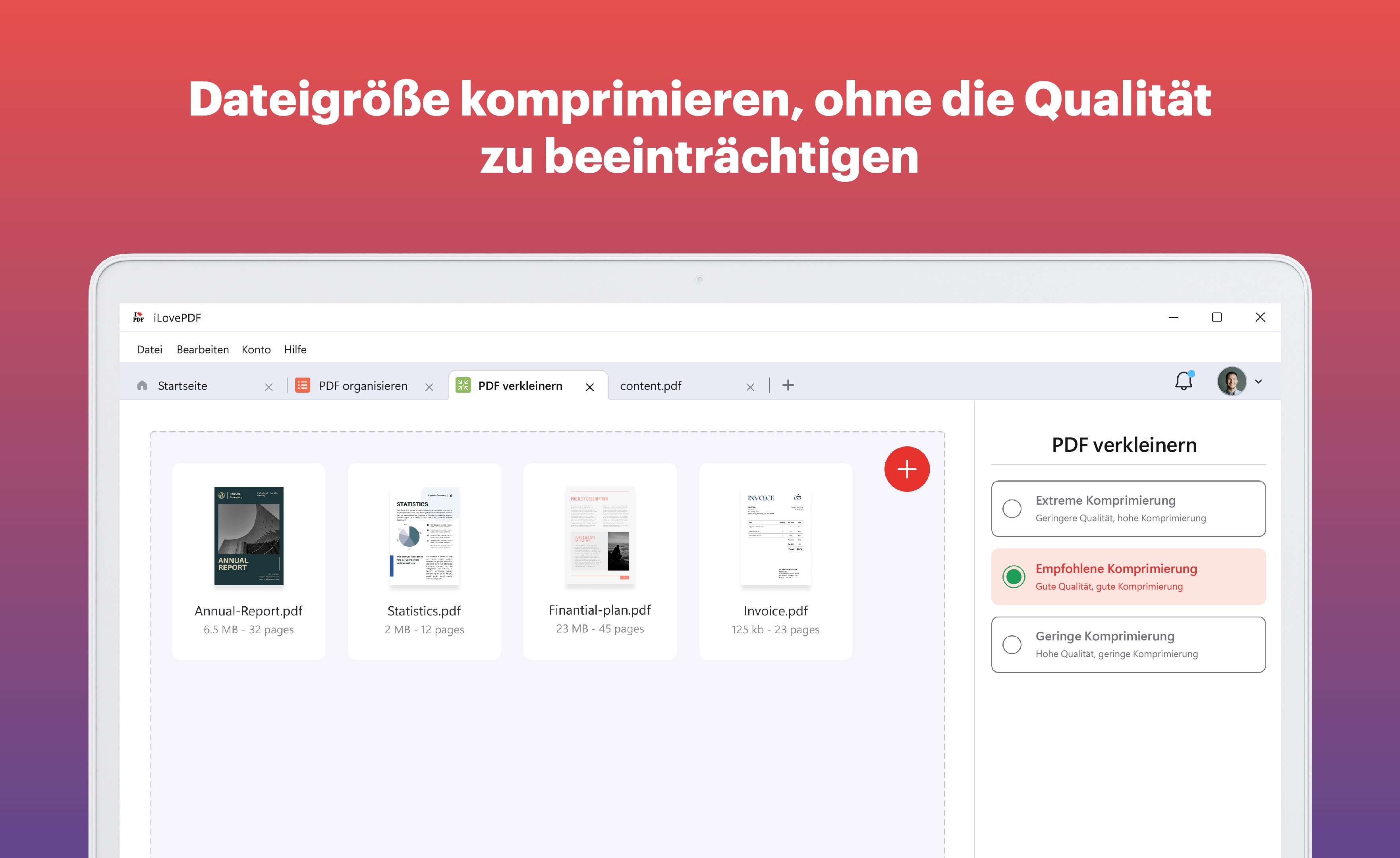 iLovePDF: PDF-Reader und -Editor Screenshot