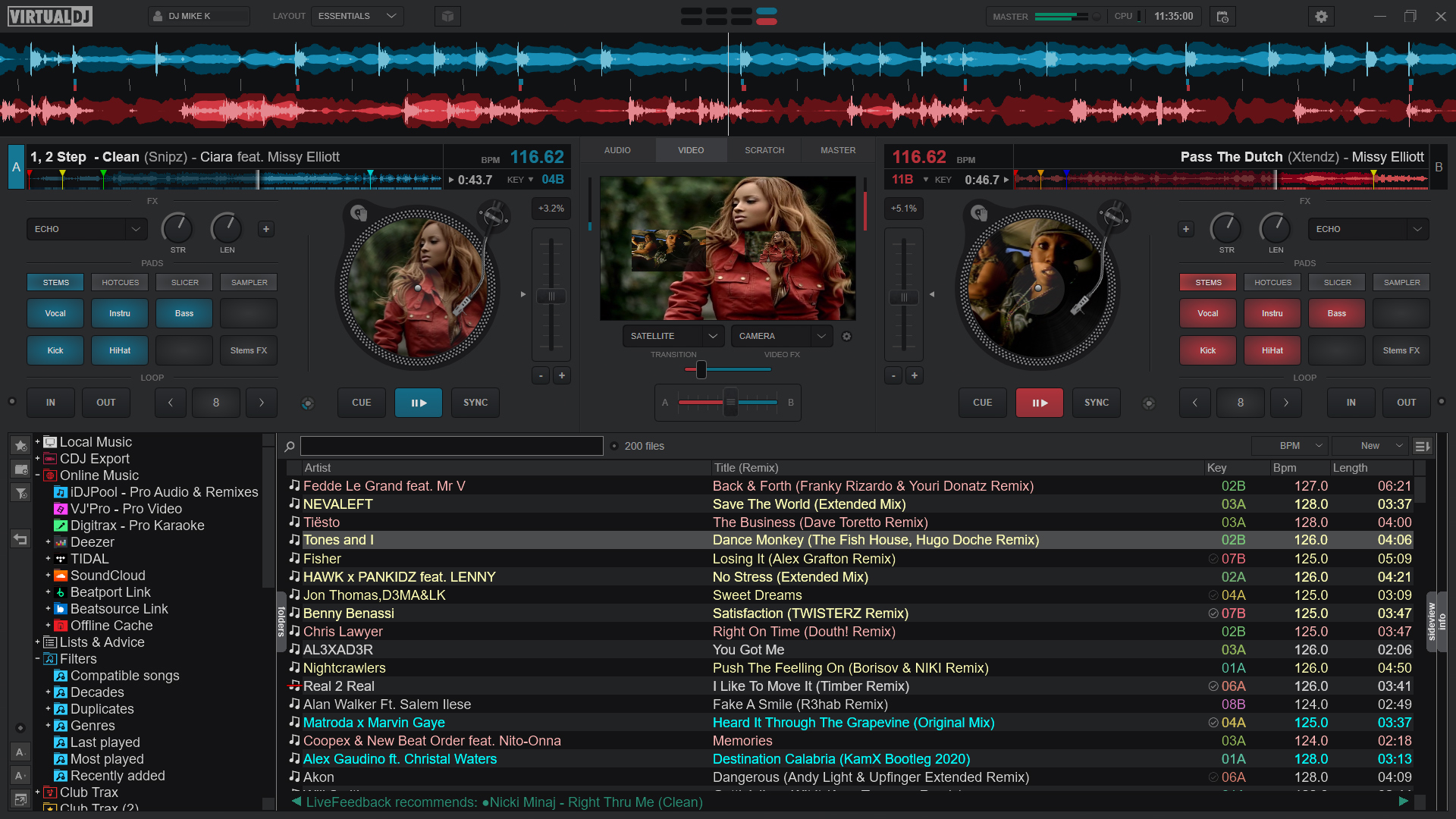 Captura de pantalla de VirtualDJ
