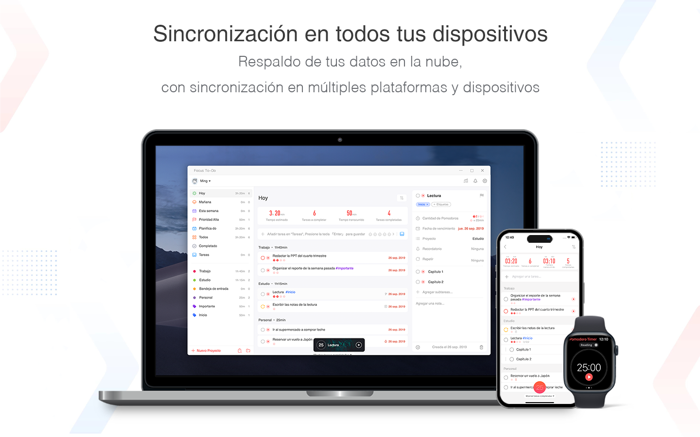 Captura de pantalla de Focus To-Do