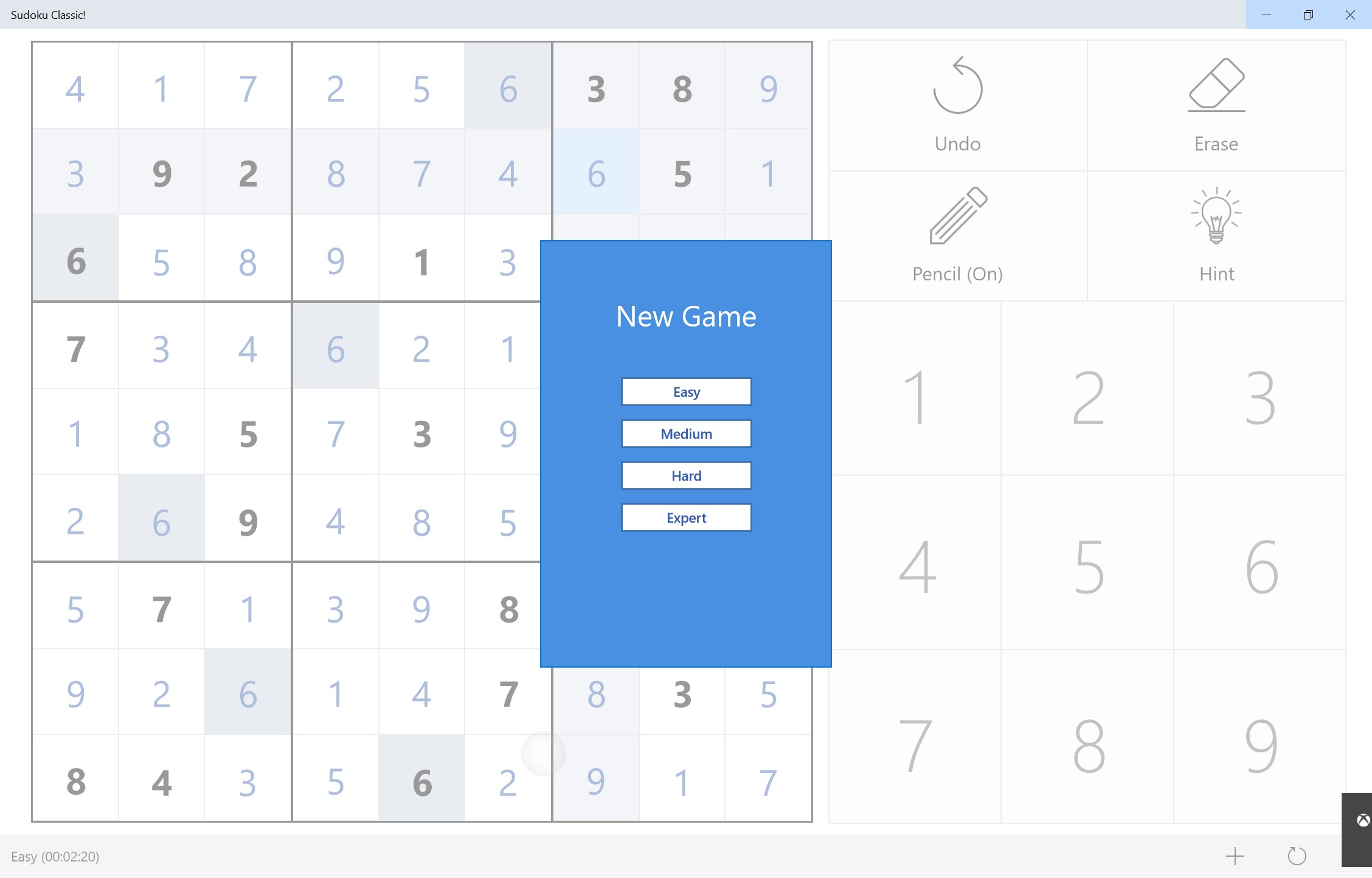 Captura de pantalla de Sudoku Classic!