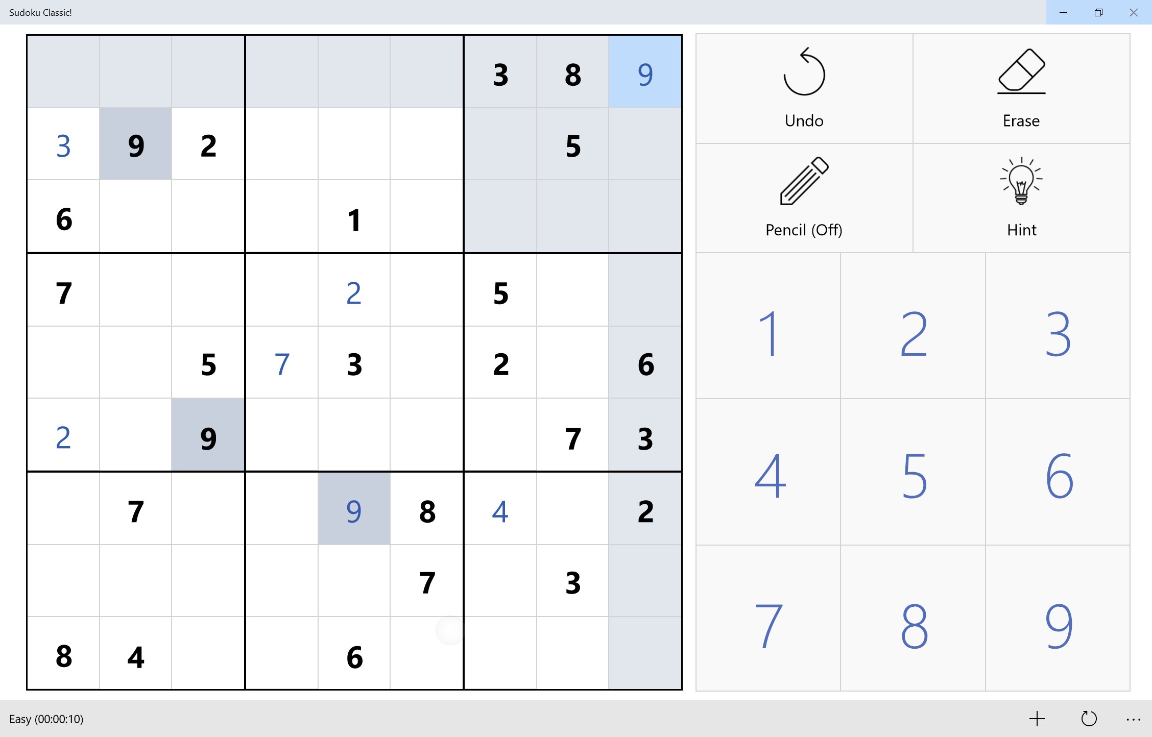 Captura de pantalla de Sudoku Classic!