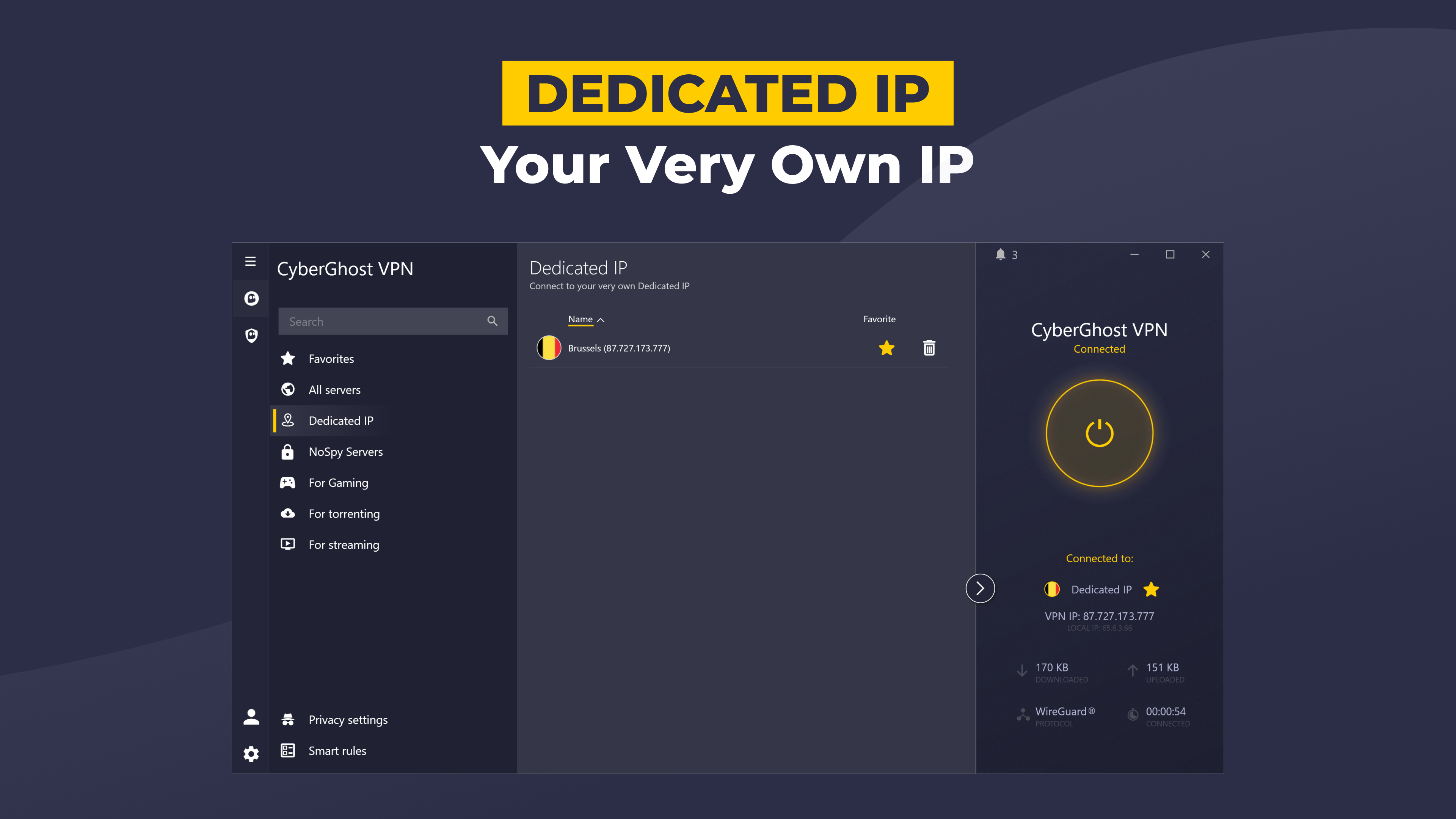 CyberGhost VPN Screenshot