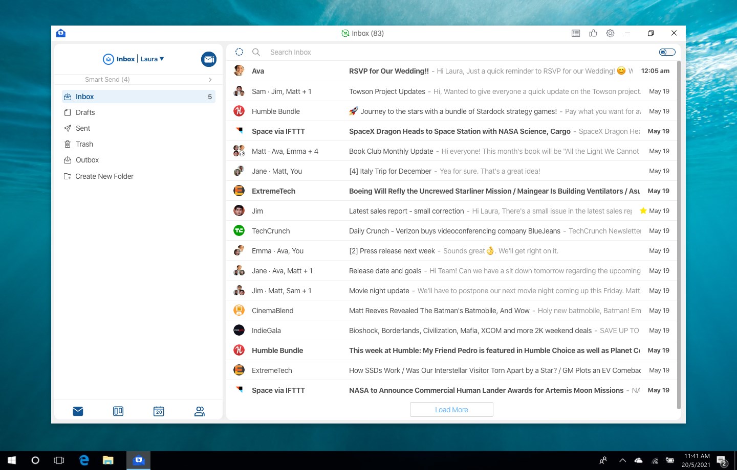 Captura de pantalla de Blue Mail - Email & Calendar