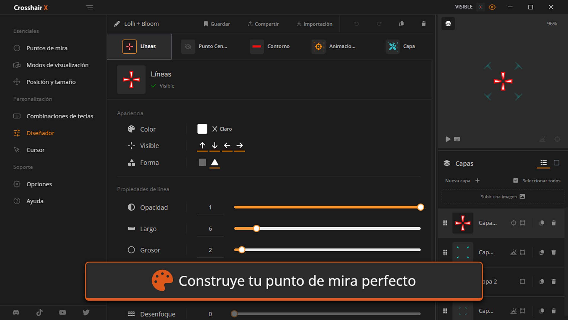 Captura de pantalla de Crosshair X
