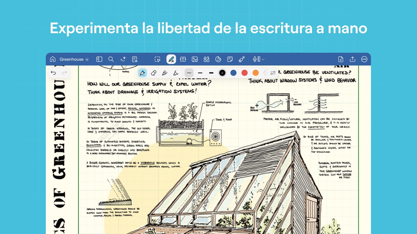 Captura de pantalla de Goodnotes: AI notas, docs, PDF