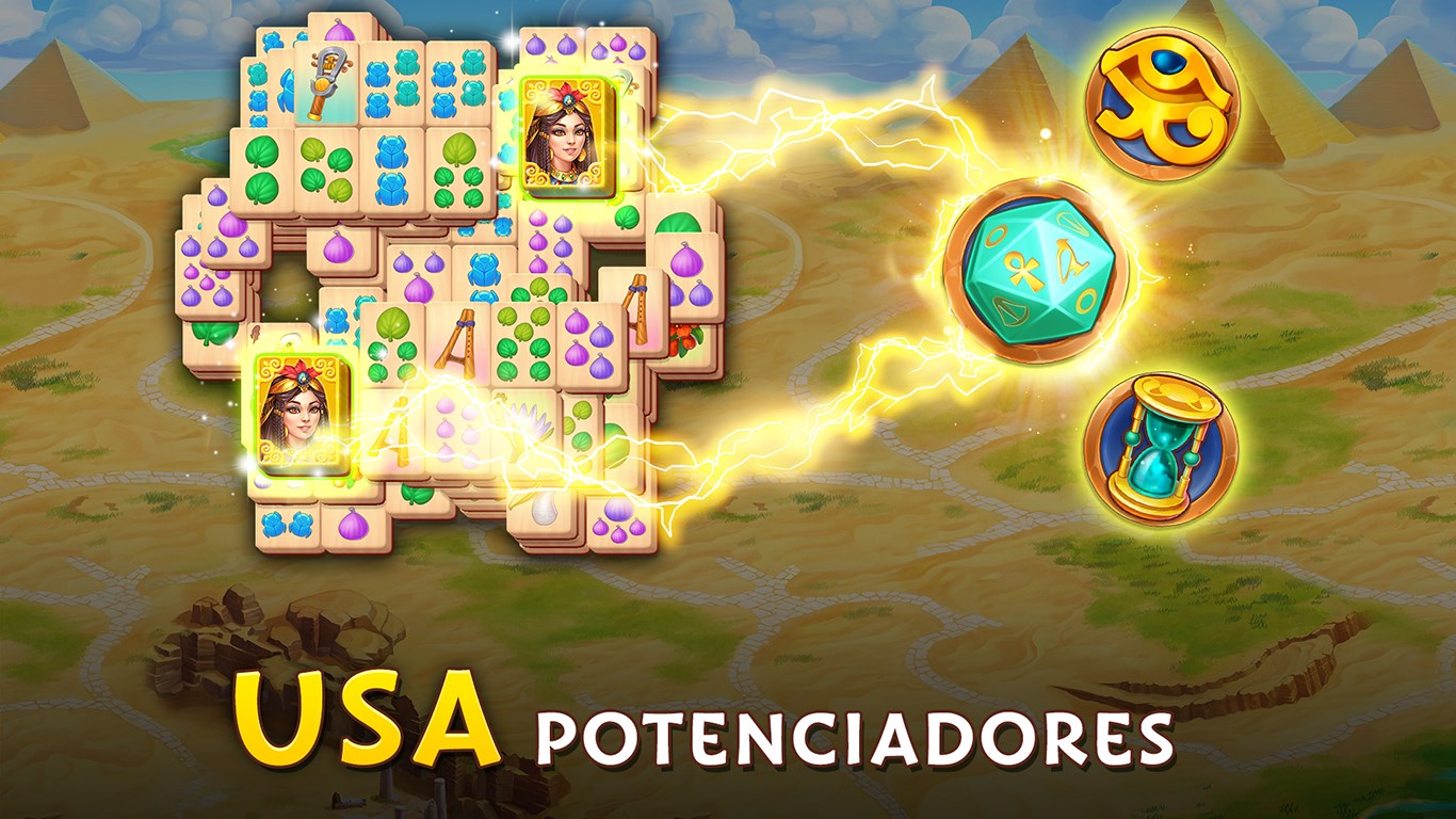 Captura de pantalla de Pyramid of Mahjong: Une fichas