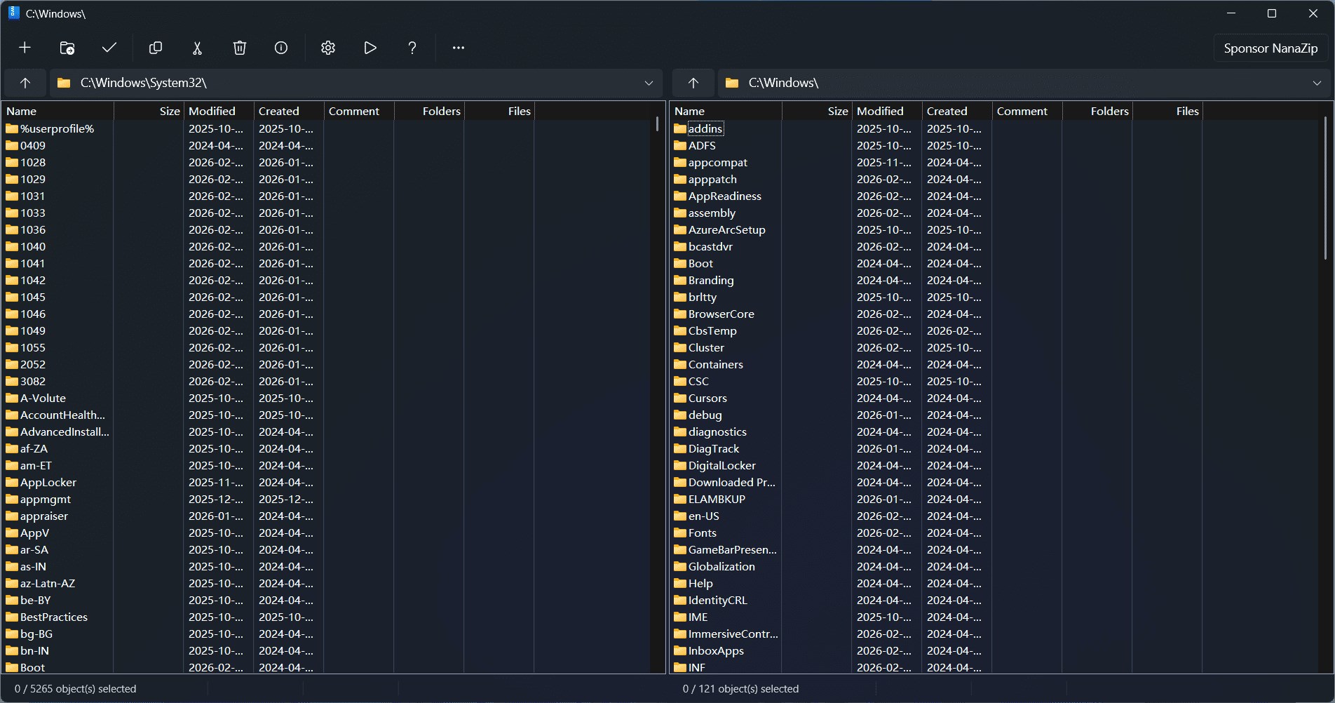 NanaZip screenshot