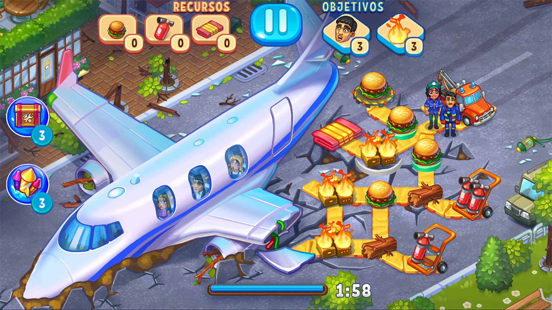 Captura de pantalla de Rescue Dash Time Management Game