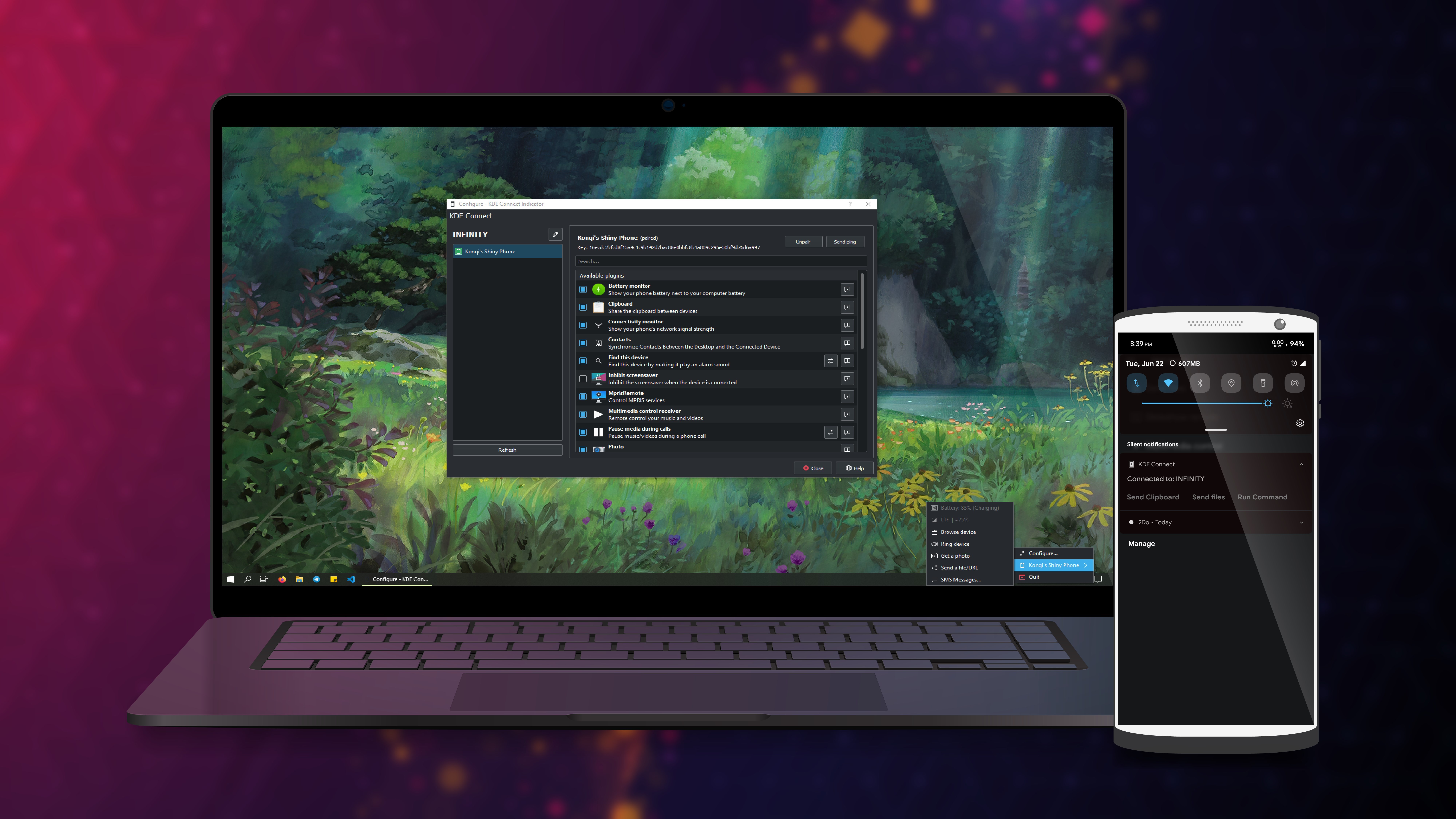 KDE Connect screenshot
