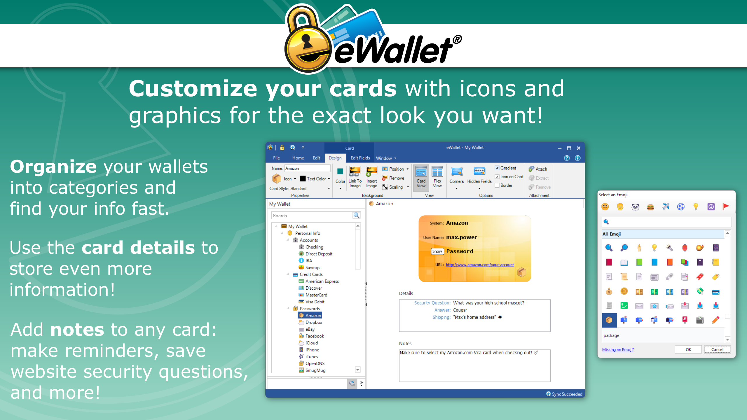 eWallet for Windows screenshot