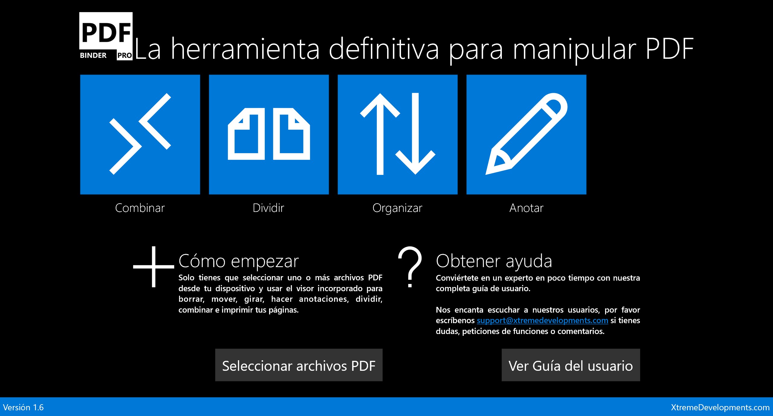 Captura de pantalla de PDF Binder Pro