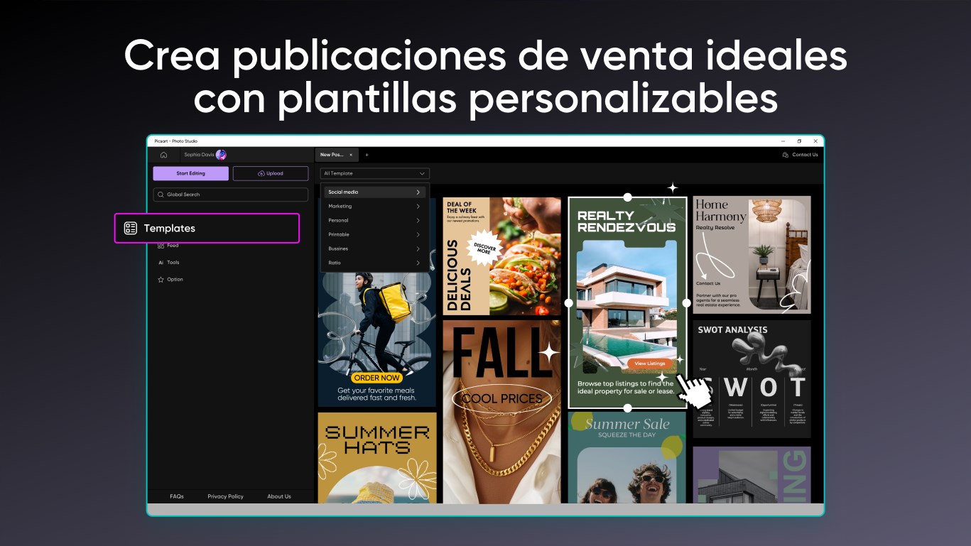 Captura de pantalla de Picsart AI Photo Editor