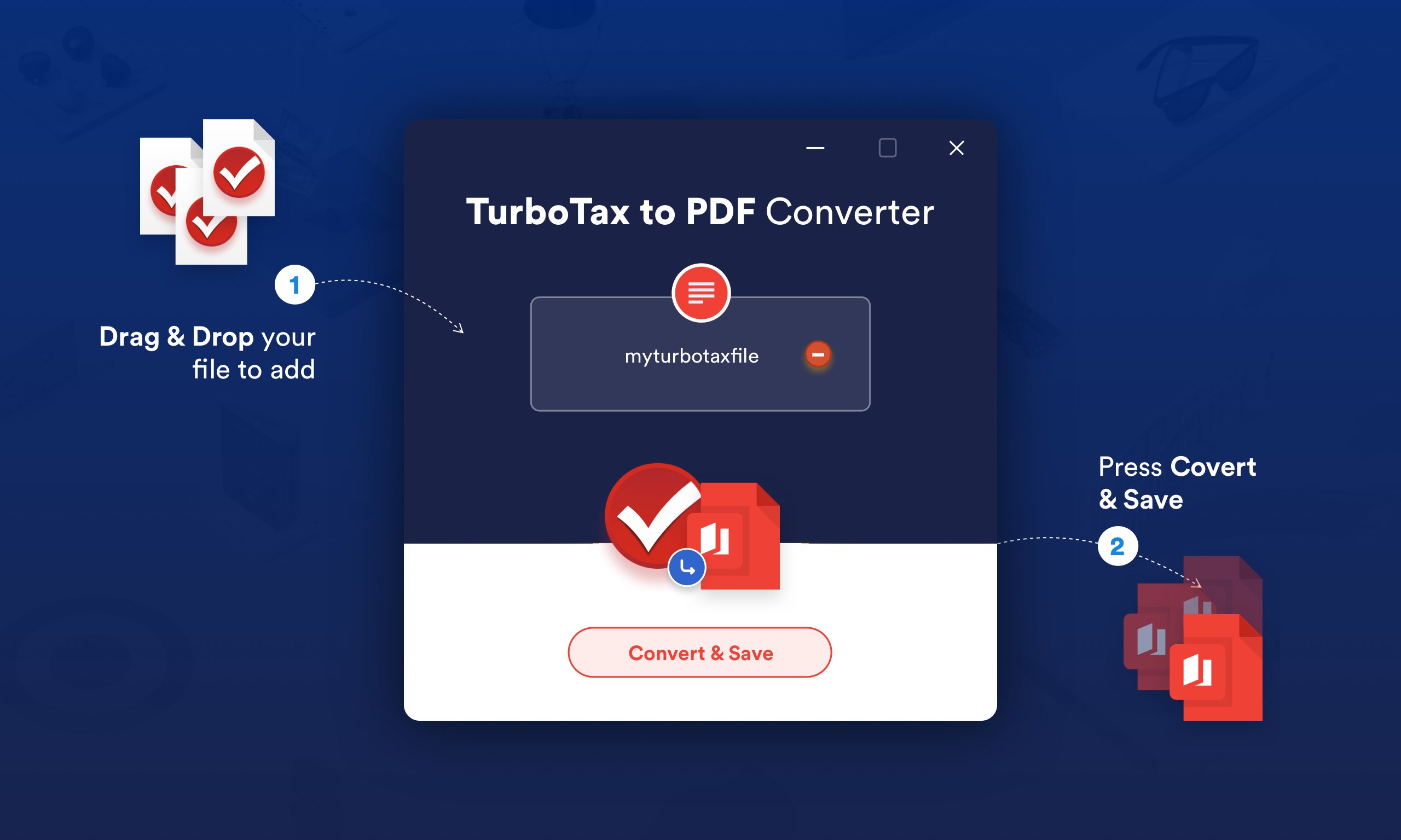 Tax2PDF screenshot