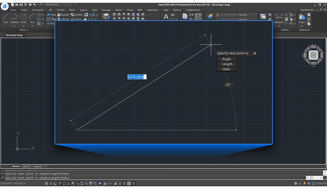 GstarCAD screenshot
