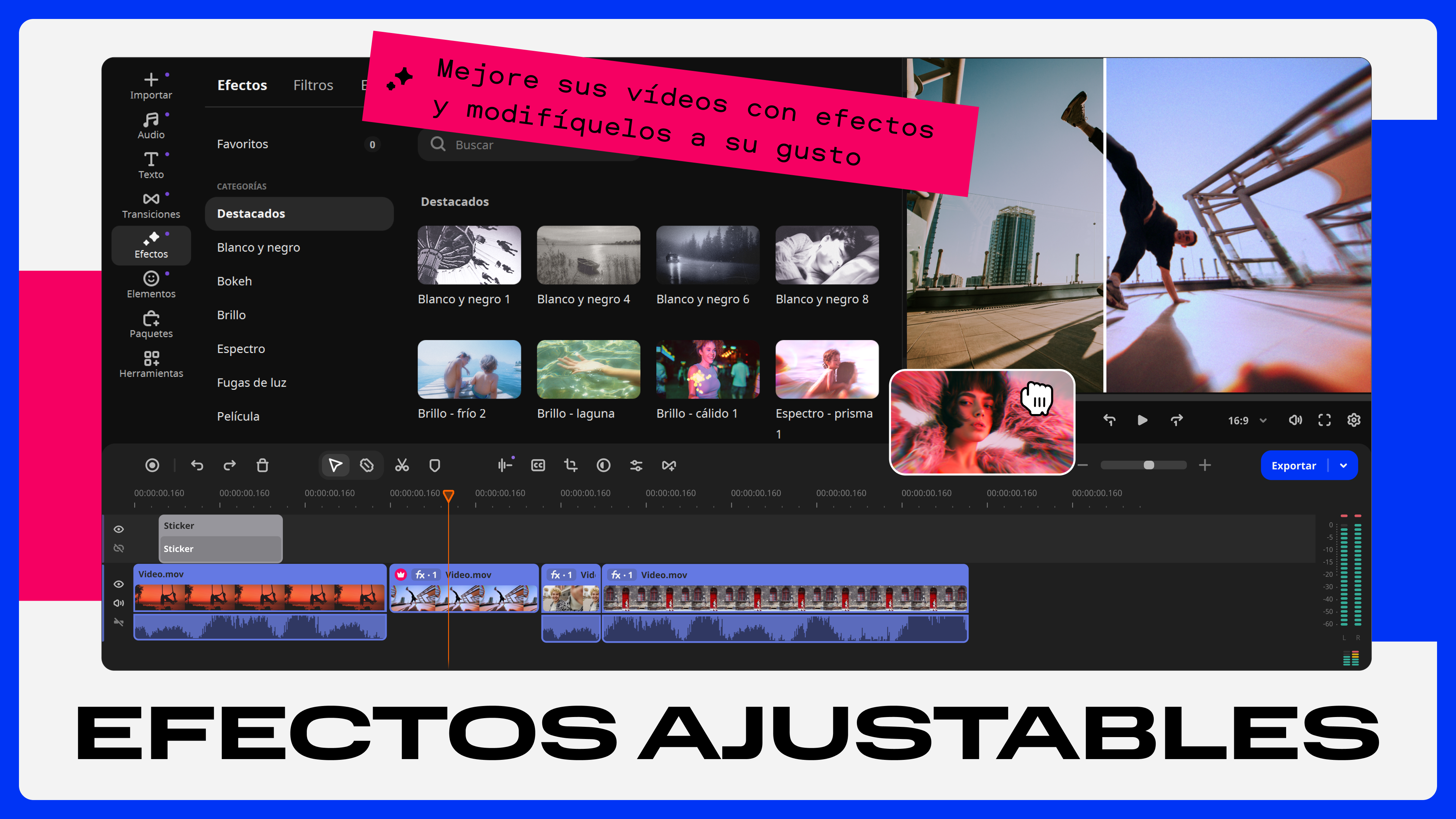 Captura de pantalla de Movavi Video Editor