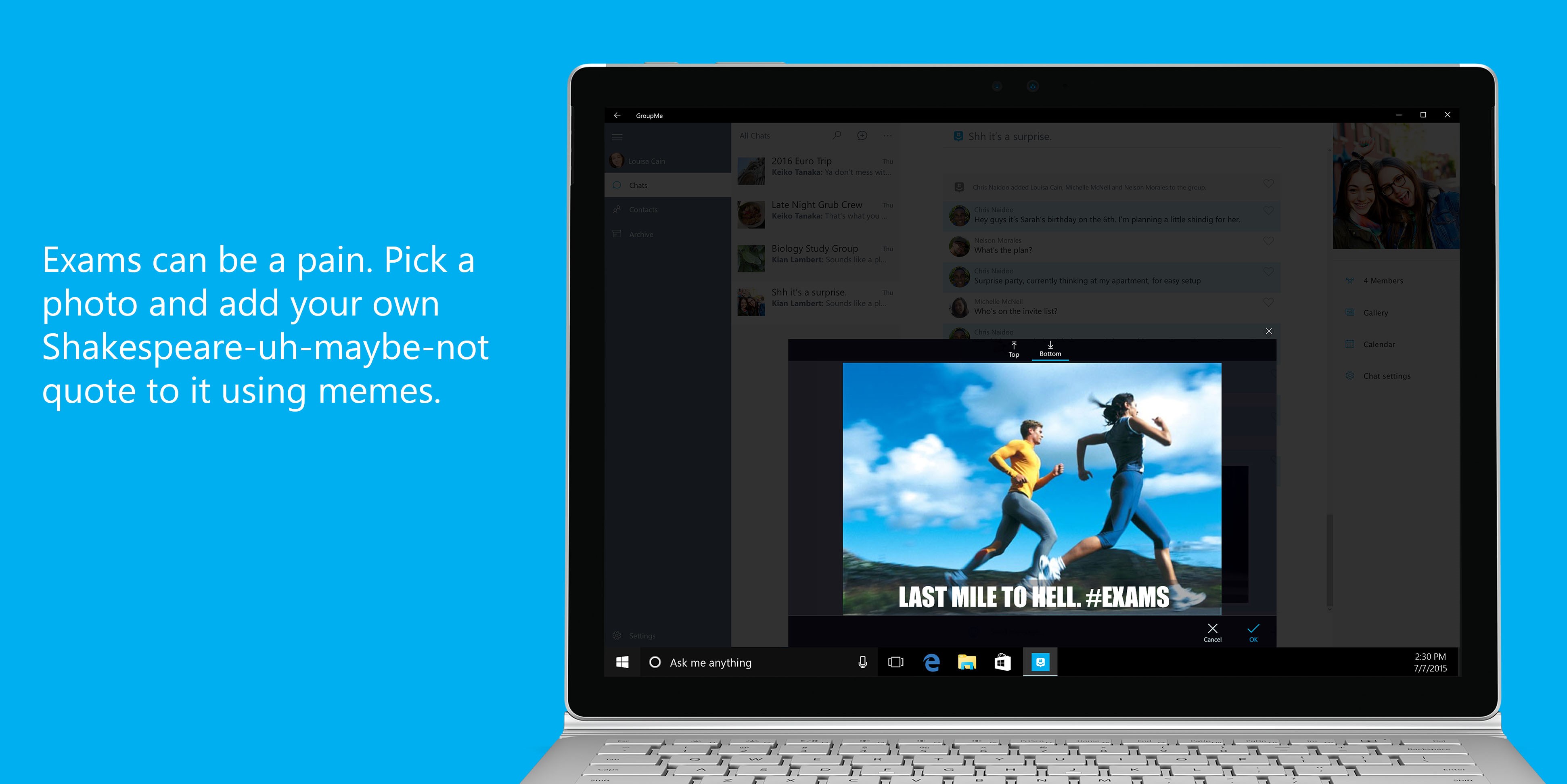 GroupMe Screenshot