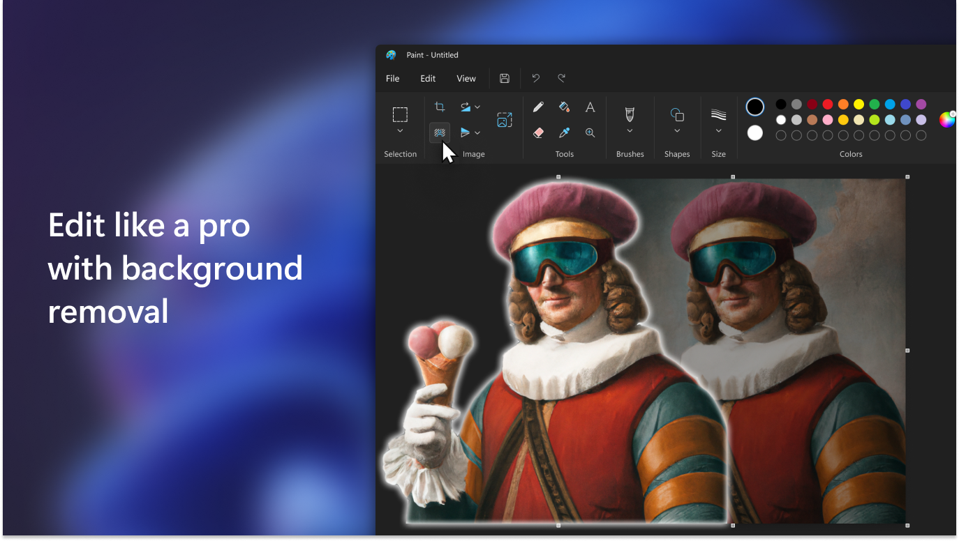 Captura de pantalla de Paint