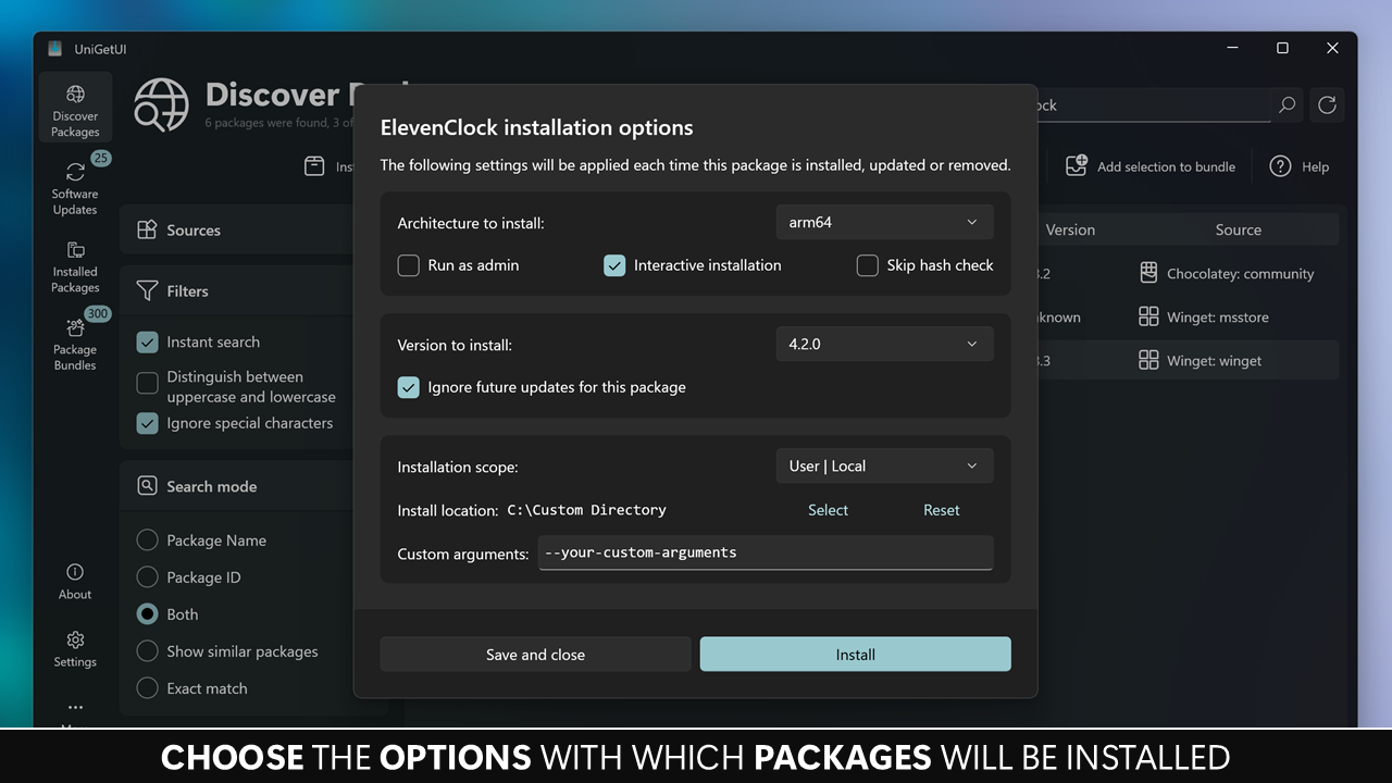 UniGetUI screenshot