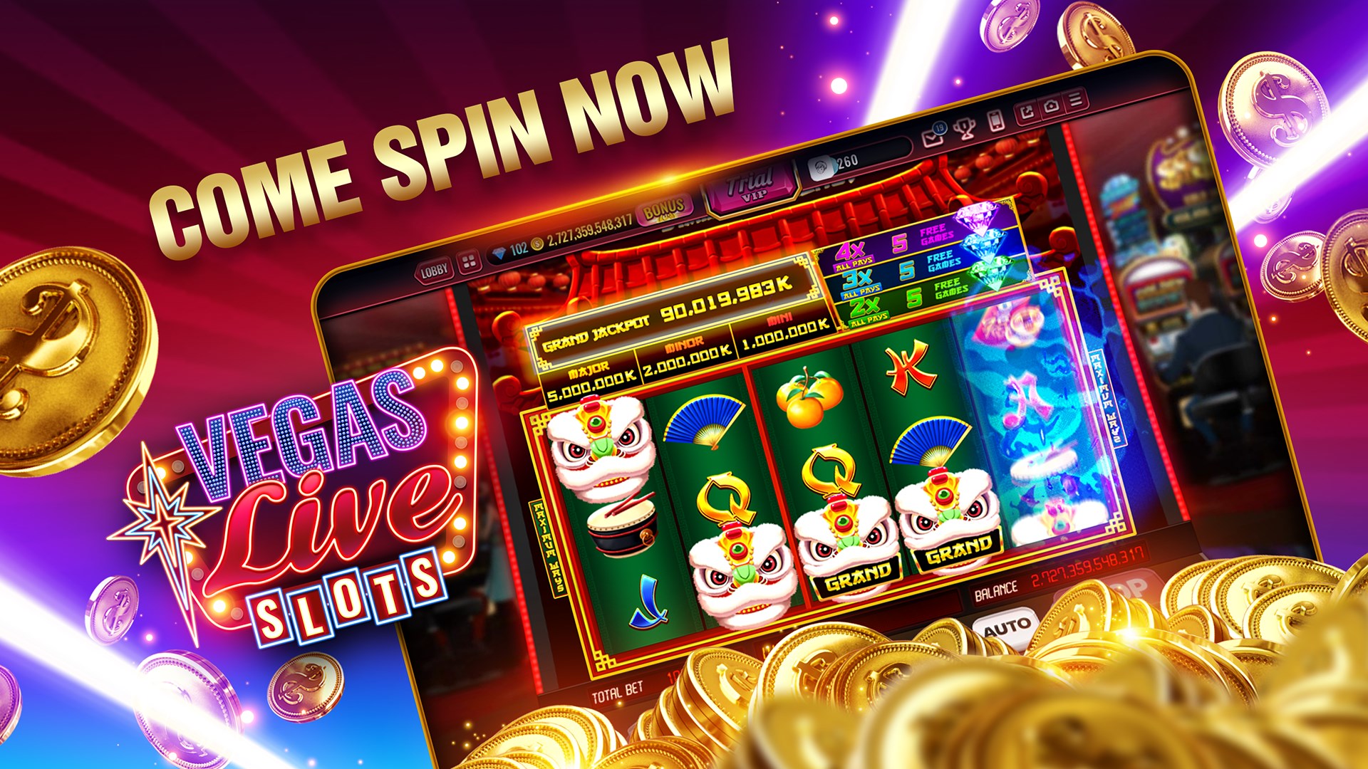 Captura de pantalla de Vegas Live Slots
