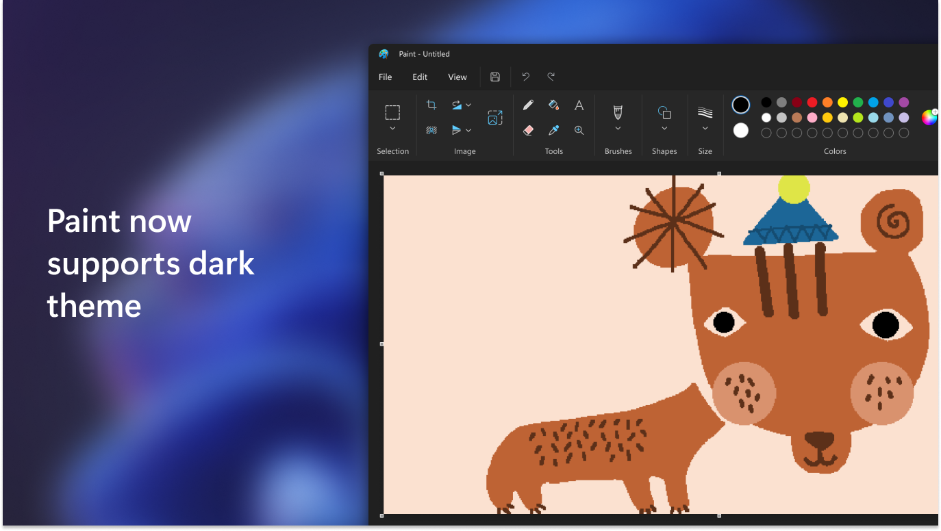 Captura de pantalla de Paint