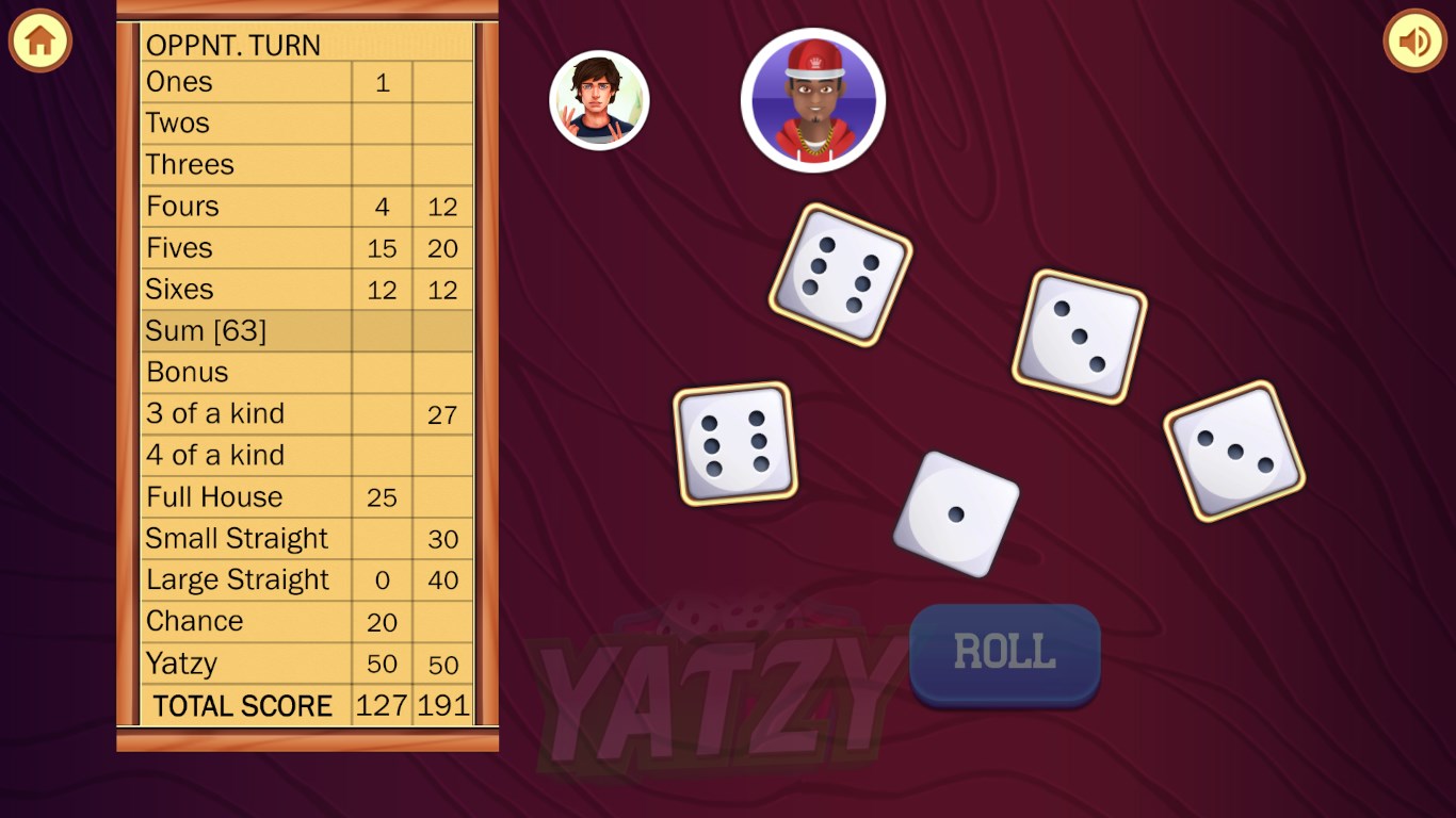 Yatzy Free Screenshot