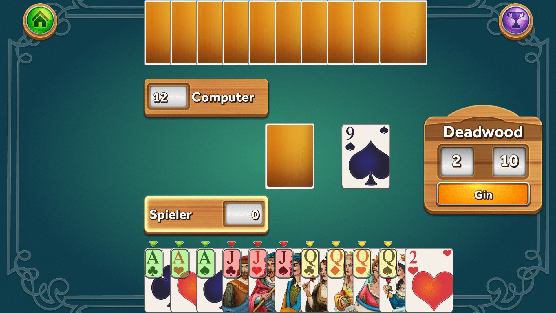 Gin Rommé Screenshot