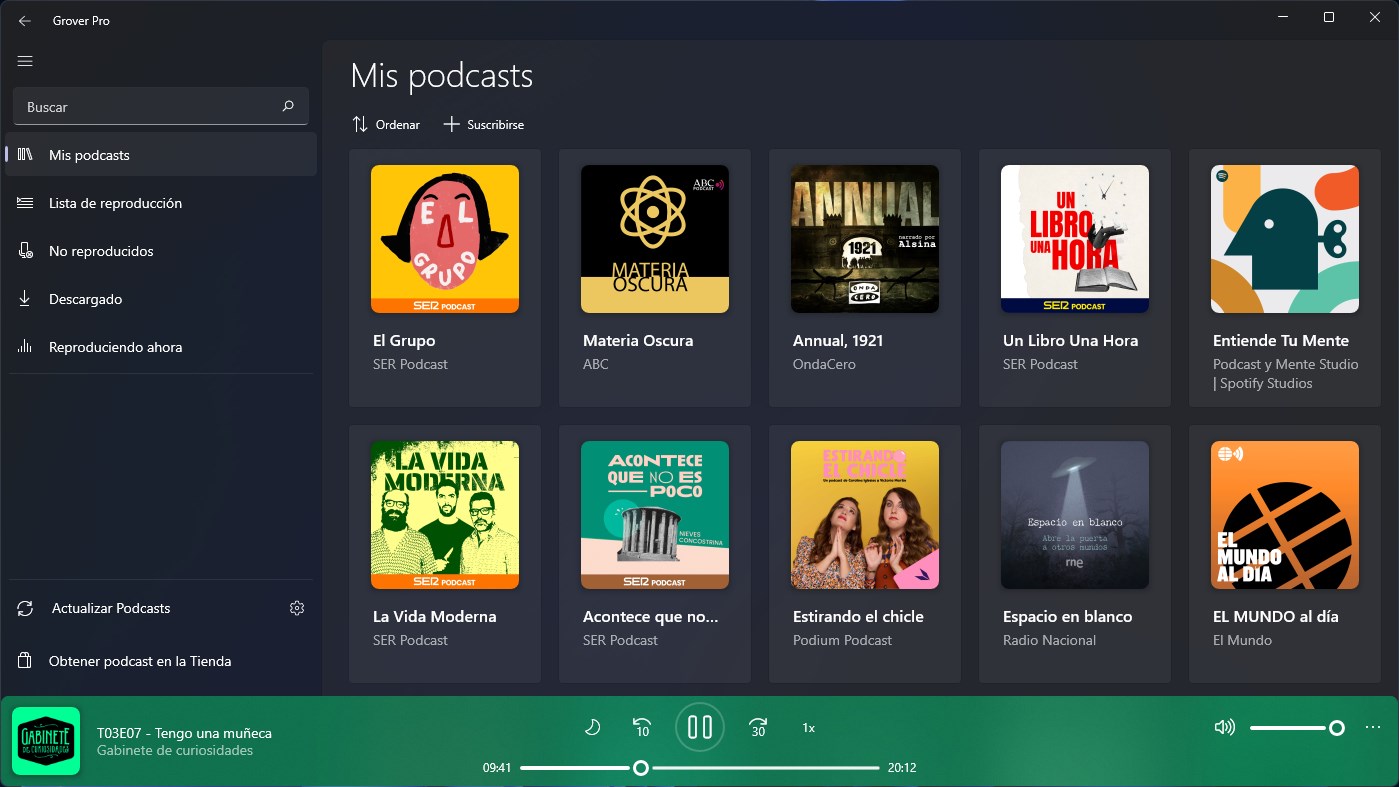Captura de pantalla de Grover Pro