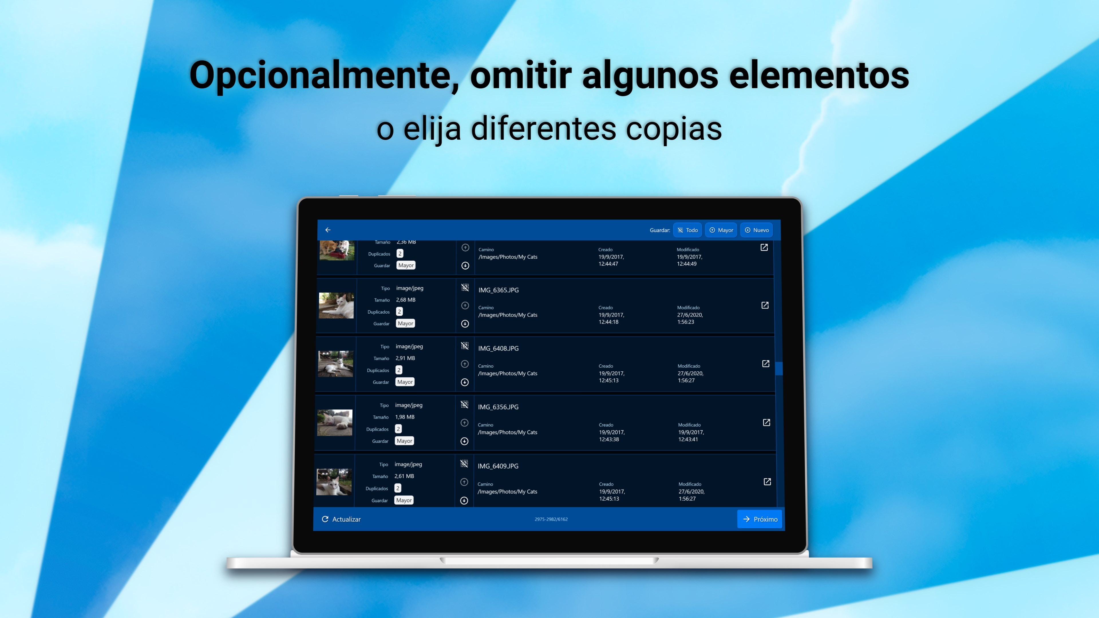Captura de pantalla de DeDuplicate - Limpia tu nube