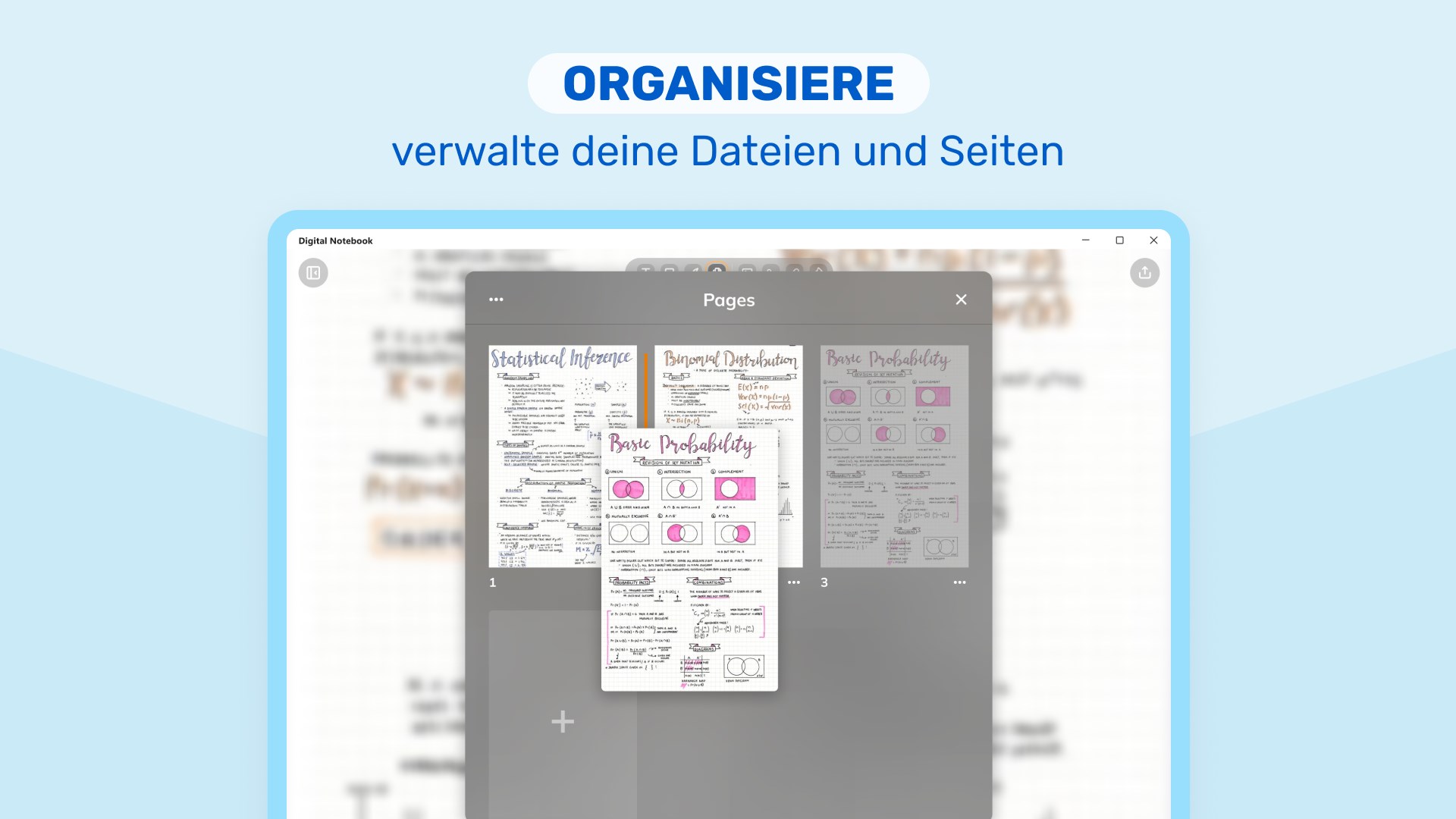 Digitales Notizbuch - Whiteboard für Textverarbeitung Screenshot