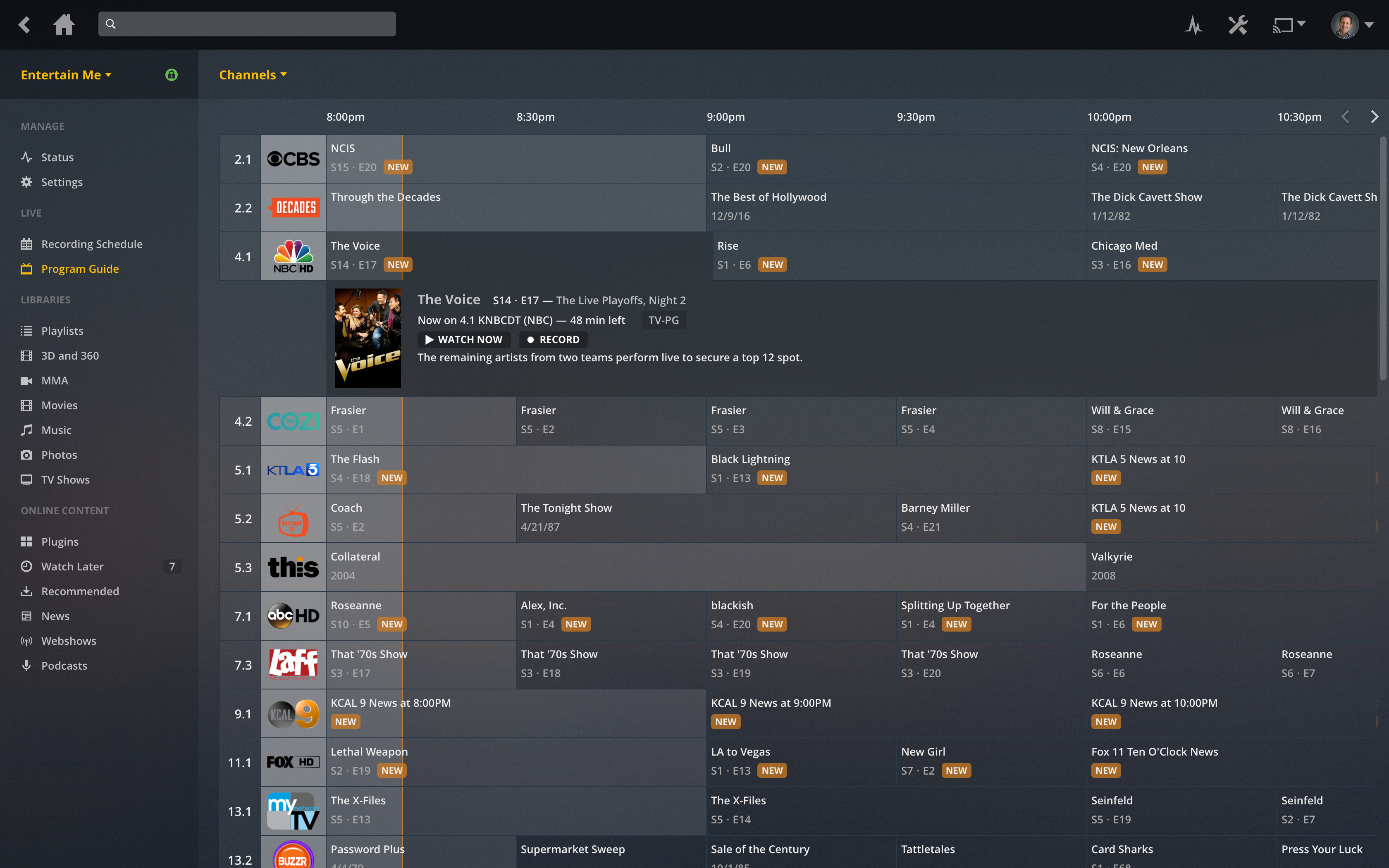 Plex Media Server Screenshot