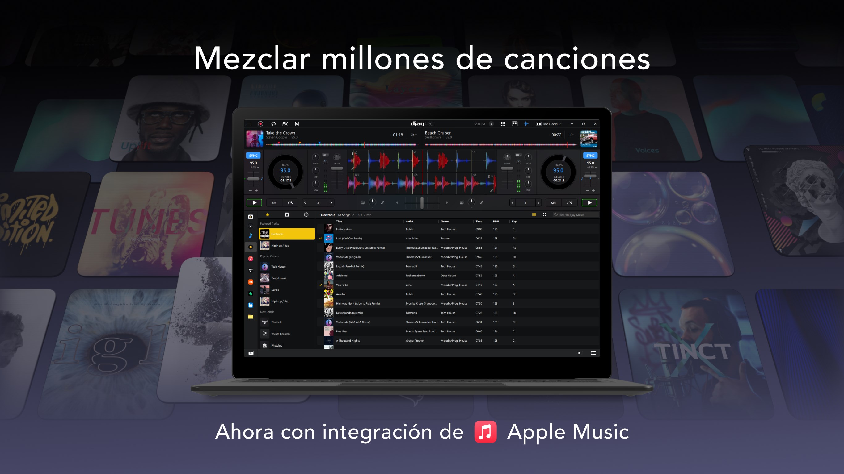 Captura de pantalla de djay Pro - DJ App & AI Mixer