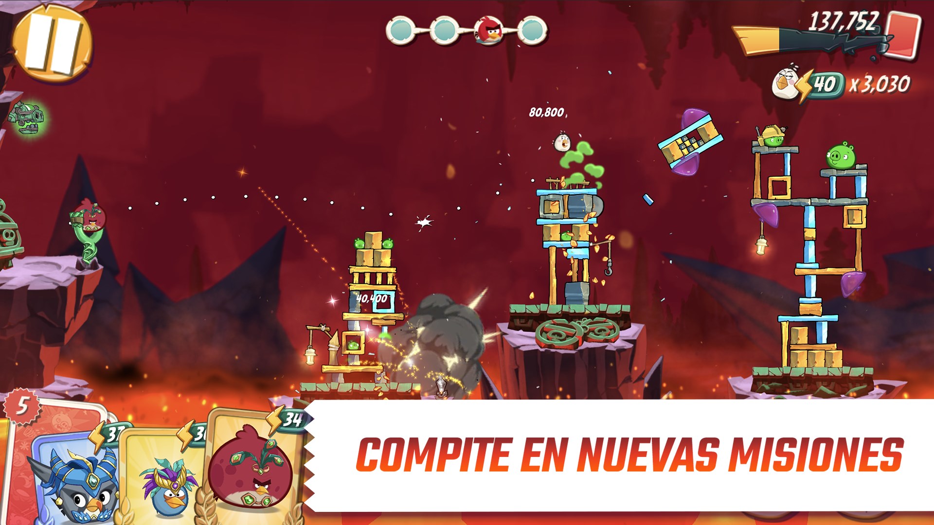 Captura de pantalla de Angry Birds 2