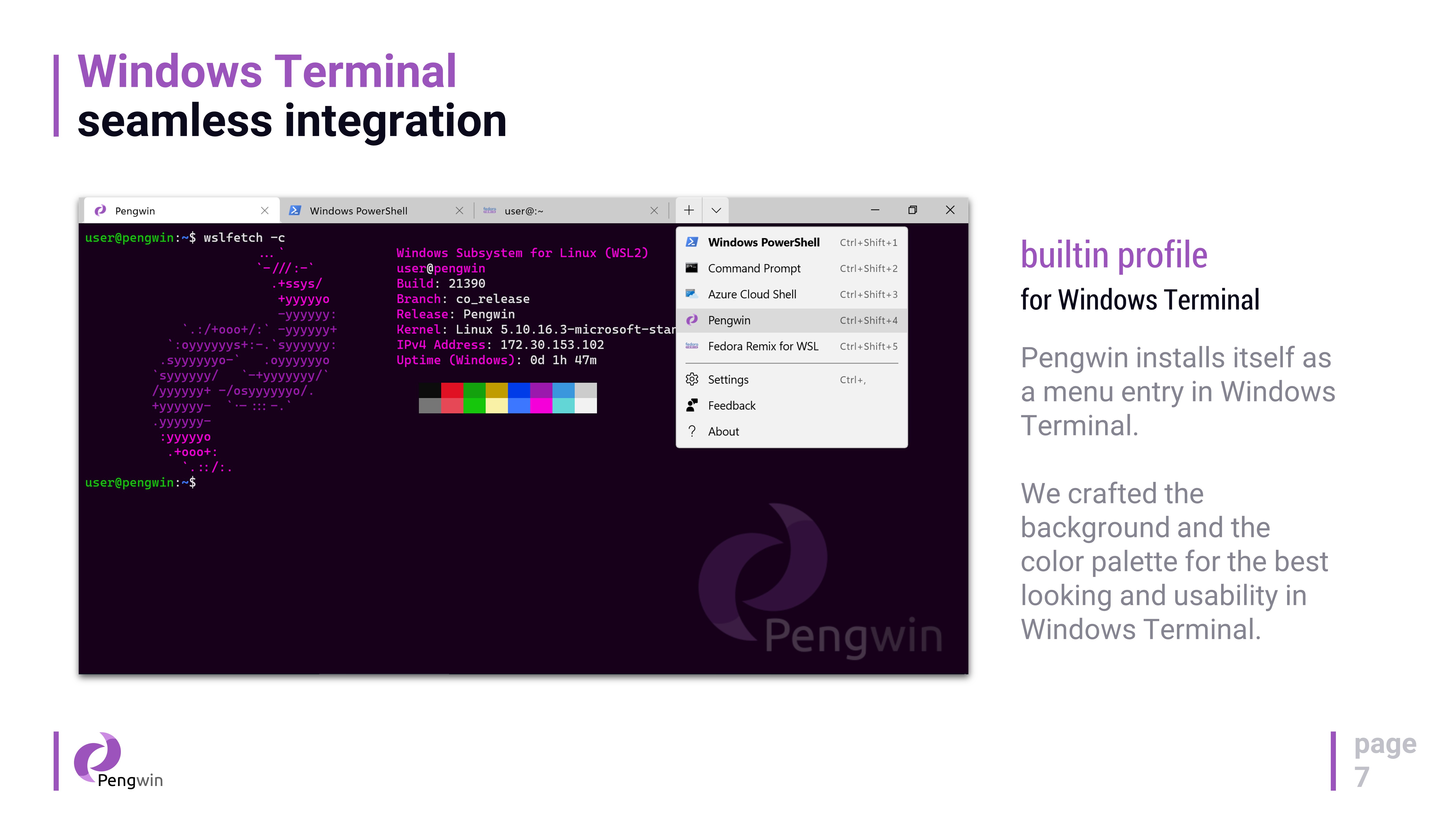 Pengwin screenshot