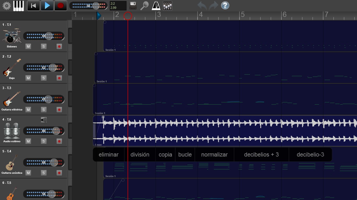 Captura de pantalla de Recording Studio Pro