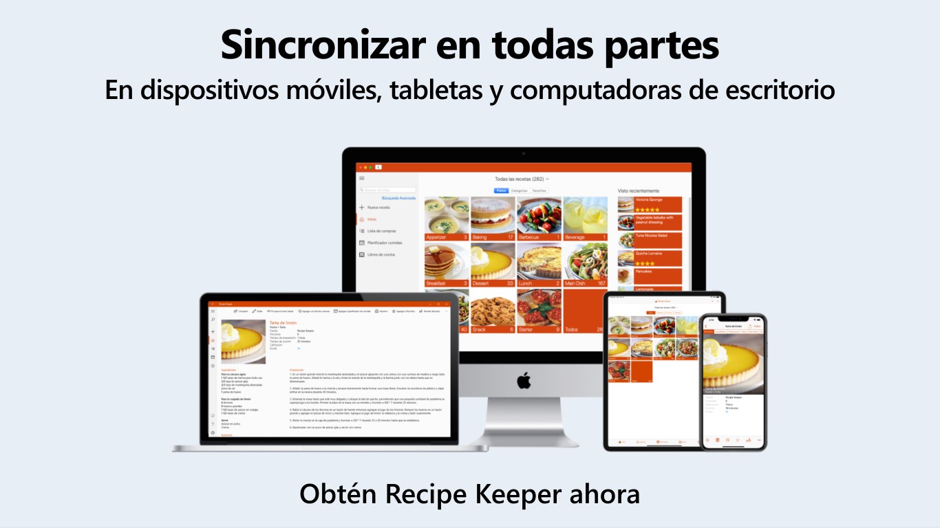Captura de pantalla de Recipe Keeper Pro