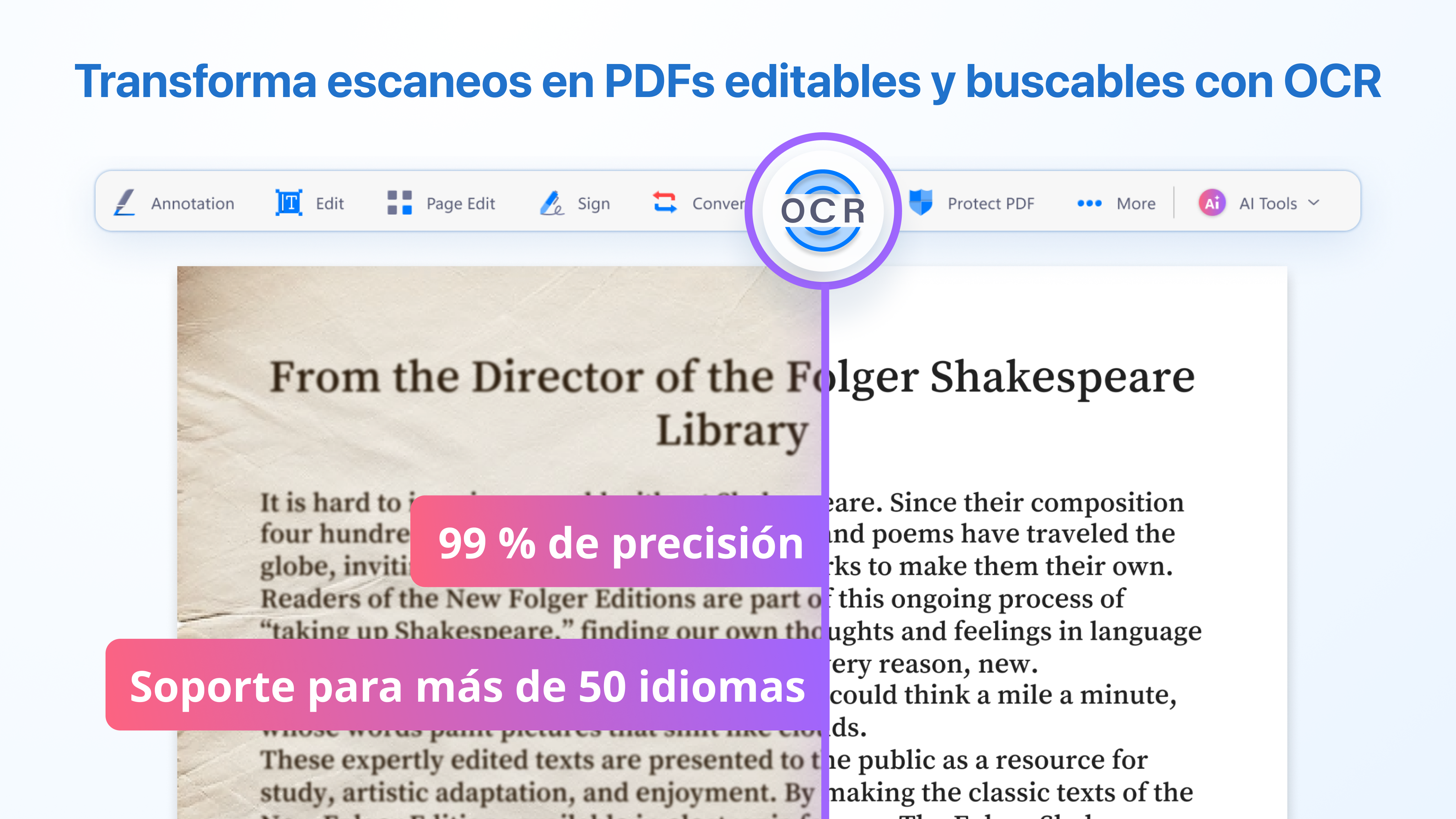 Captura de pantalla de PDF Reader - Editar y Convertir PDF