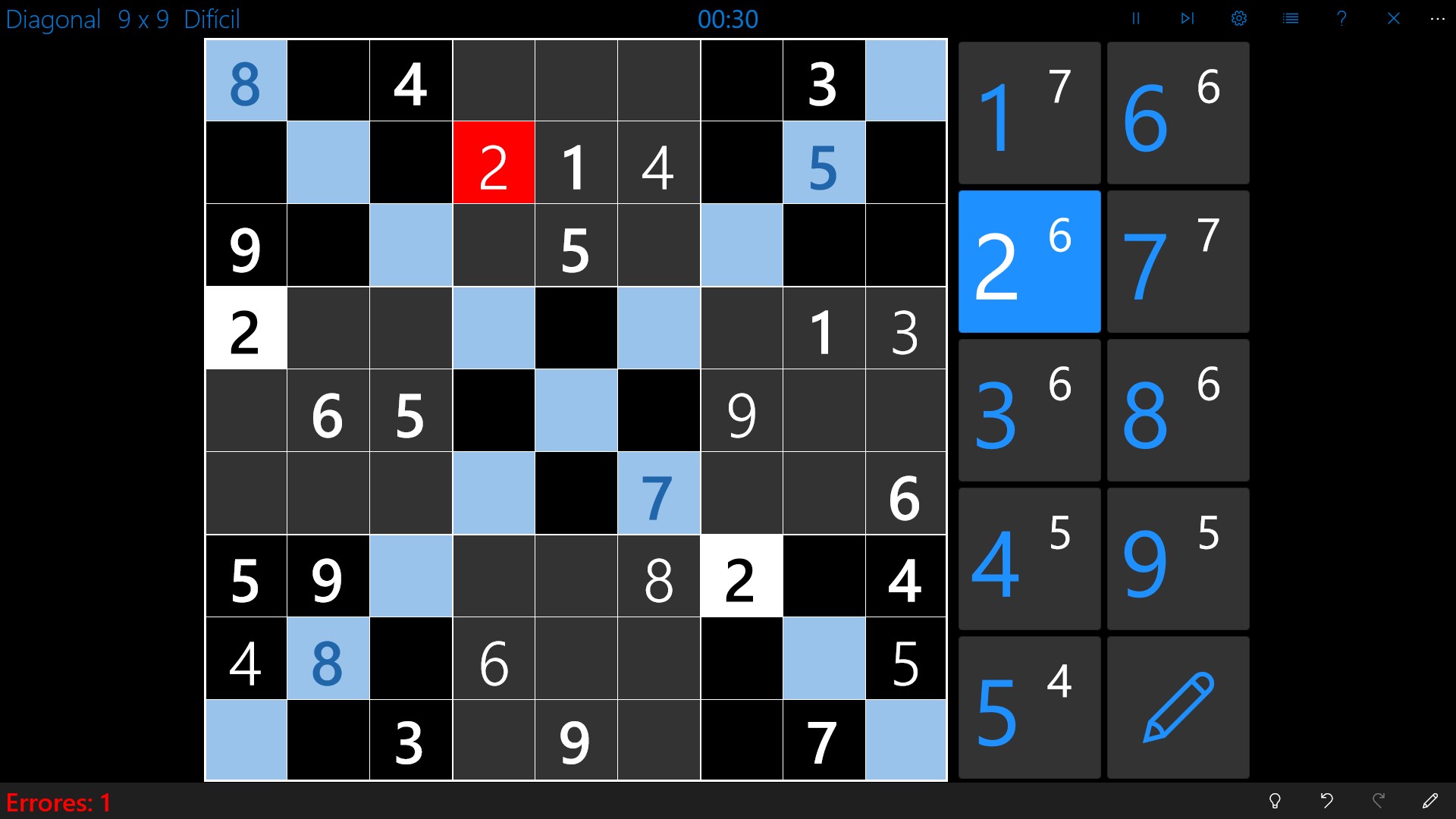 Captura de pantalla de Sudoku Central