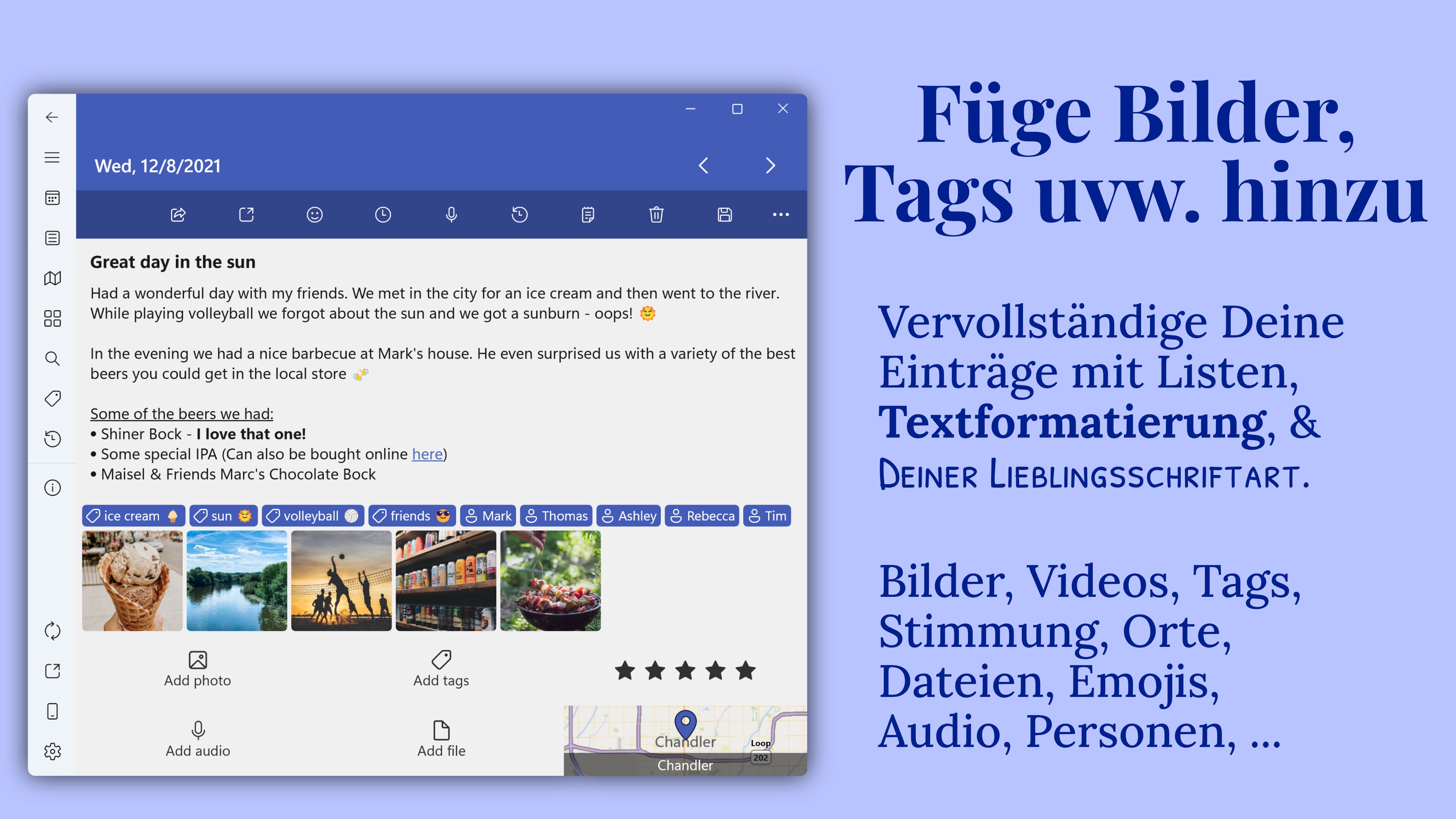 Diarium: Tagebuch, Journal, Notizen Screenshot