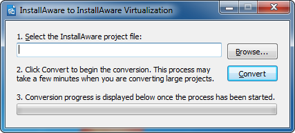 Captura de pantalla de InstallAware Virtualization